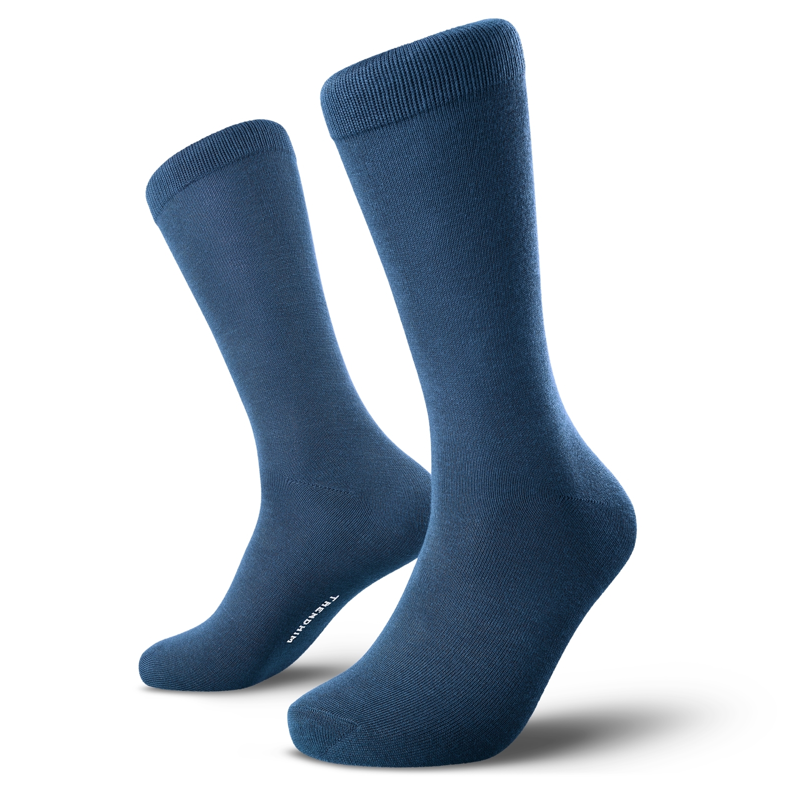 FreeFeel | 12-Pack Sky Blue Bamboo Crew Socks - 2