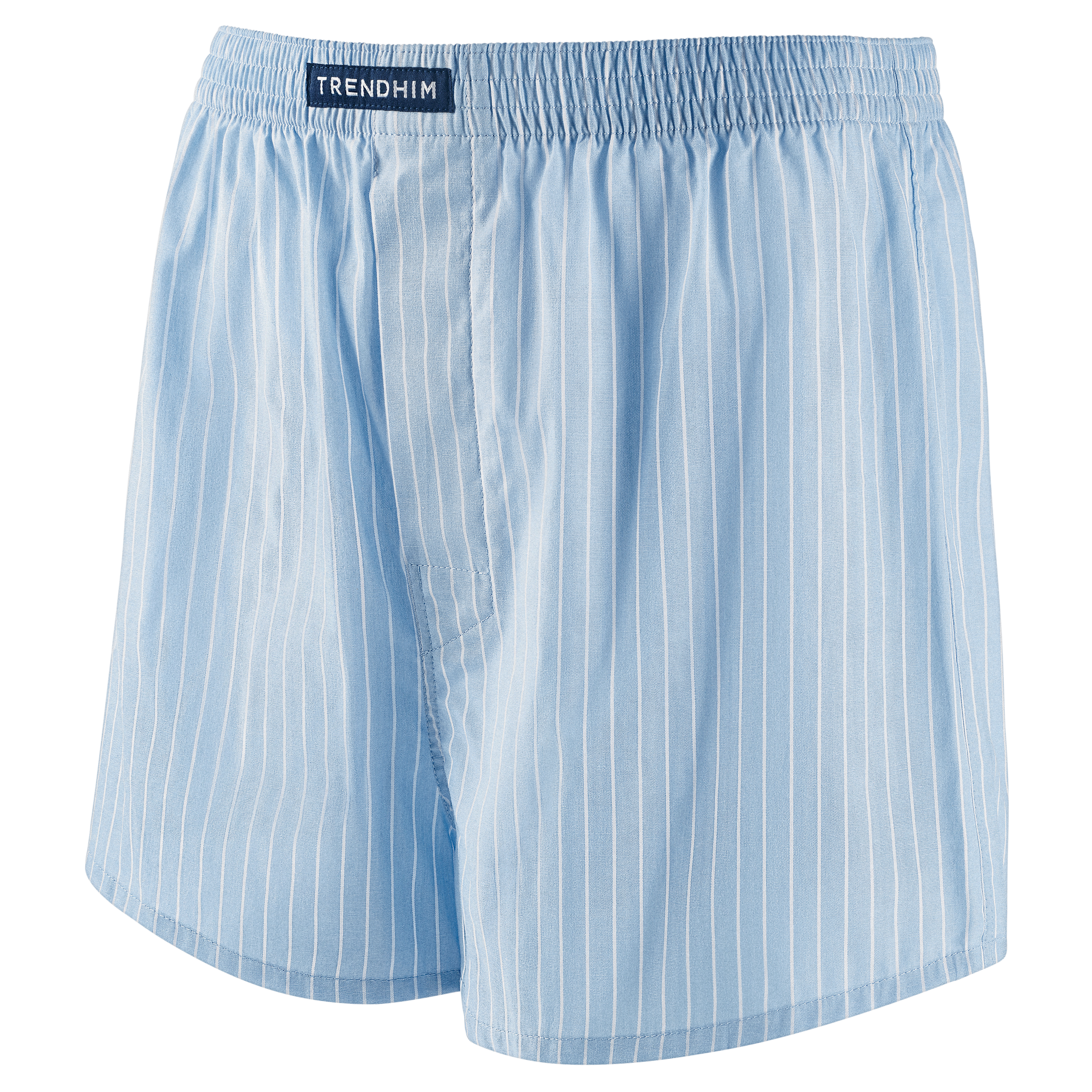 TrueFeel | Volné modrobílé pruhované bavlněné boxerky  - 2