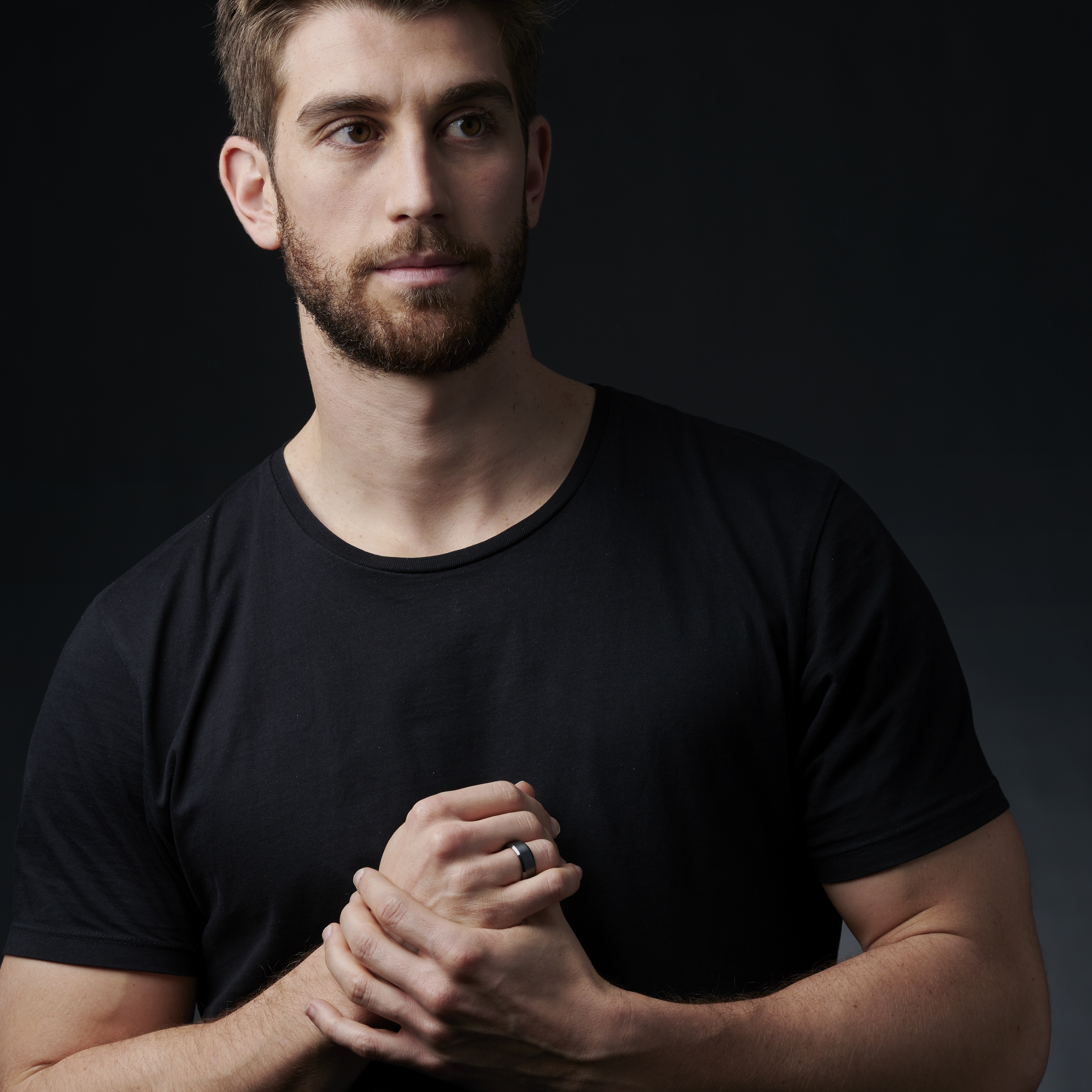 Black Design Ceramic Ring - 5