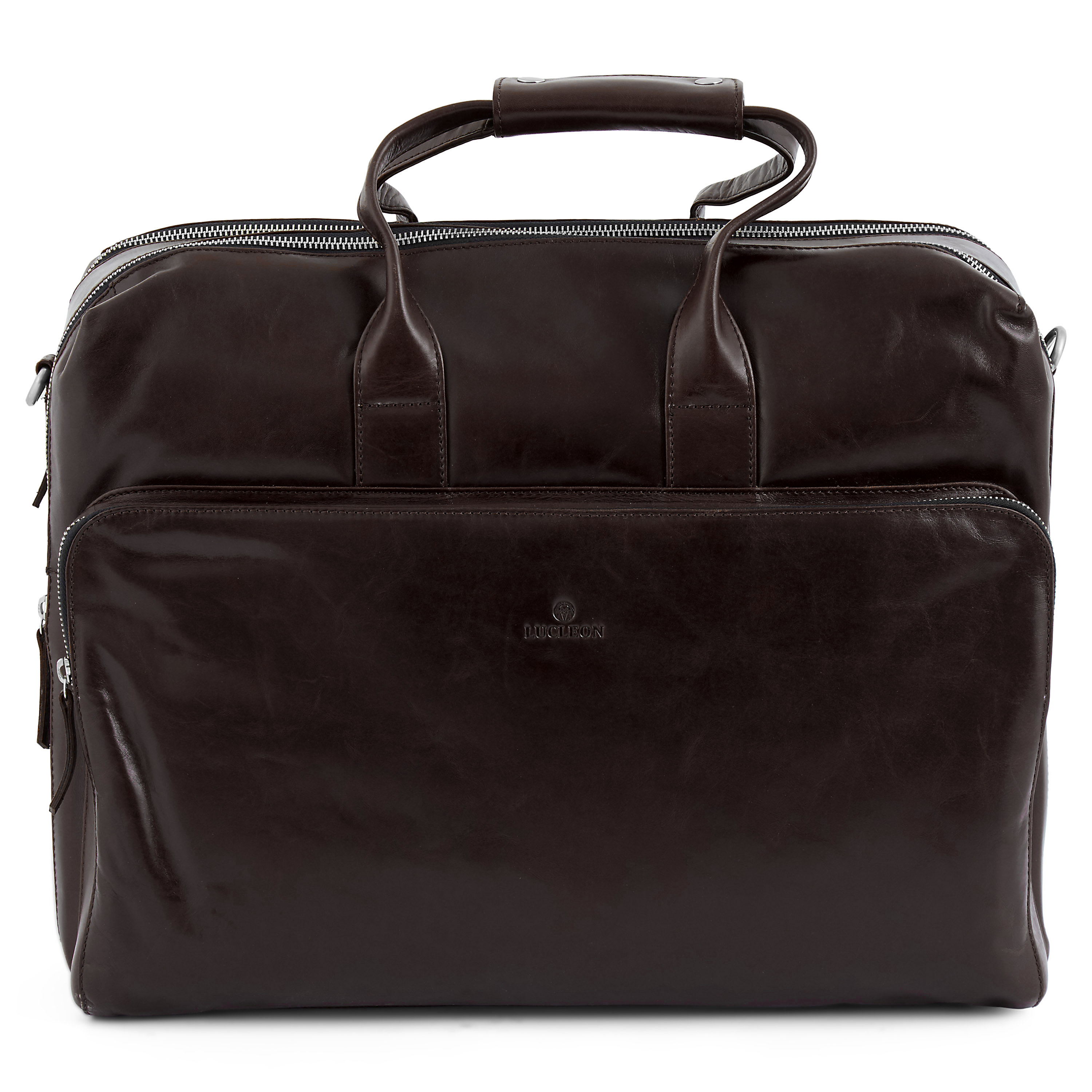 Голяма тъмнокафява чанта за през рамо Jasper - 2