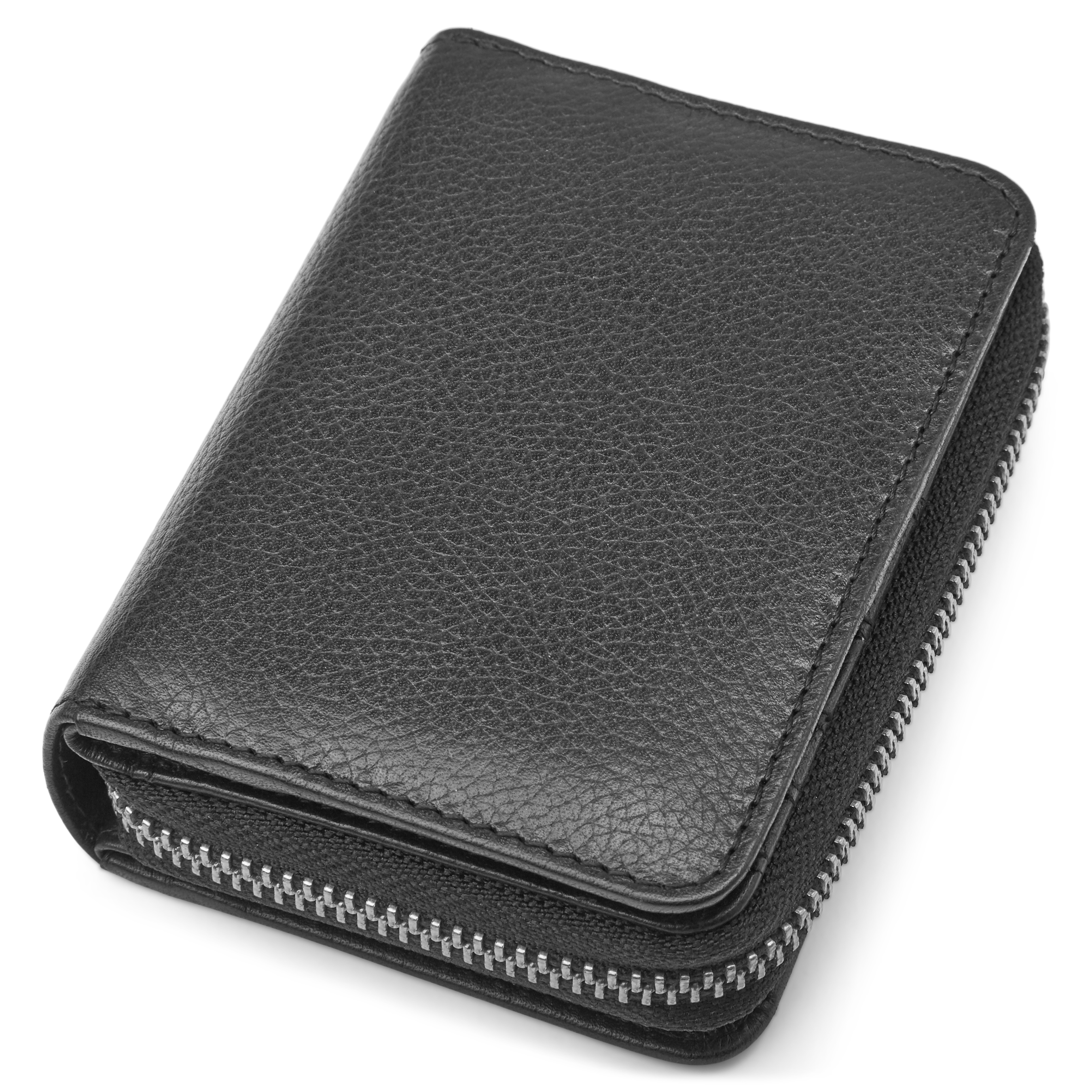 Cartera de cuero negro con bloqueo RFID Lorn - 12