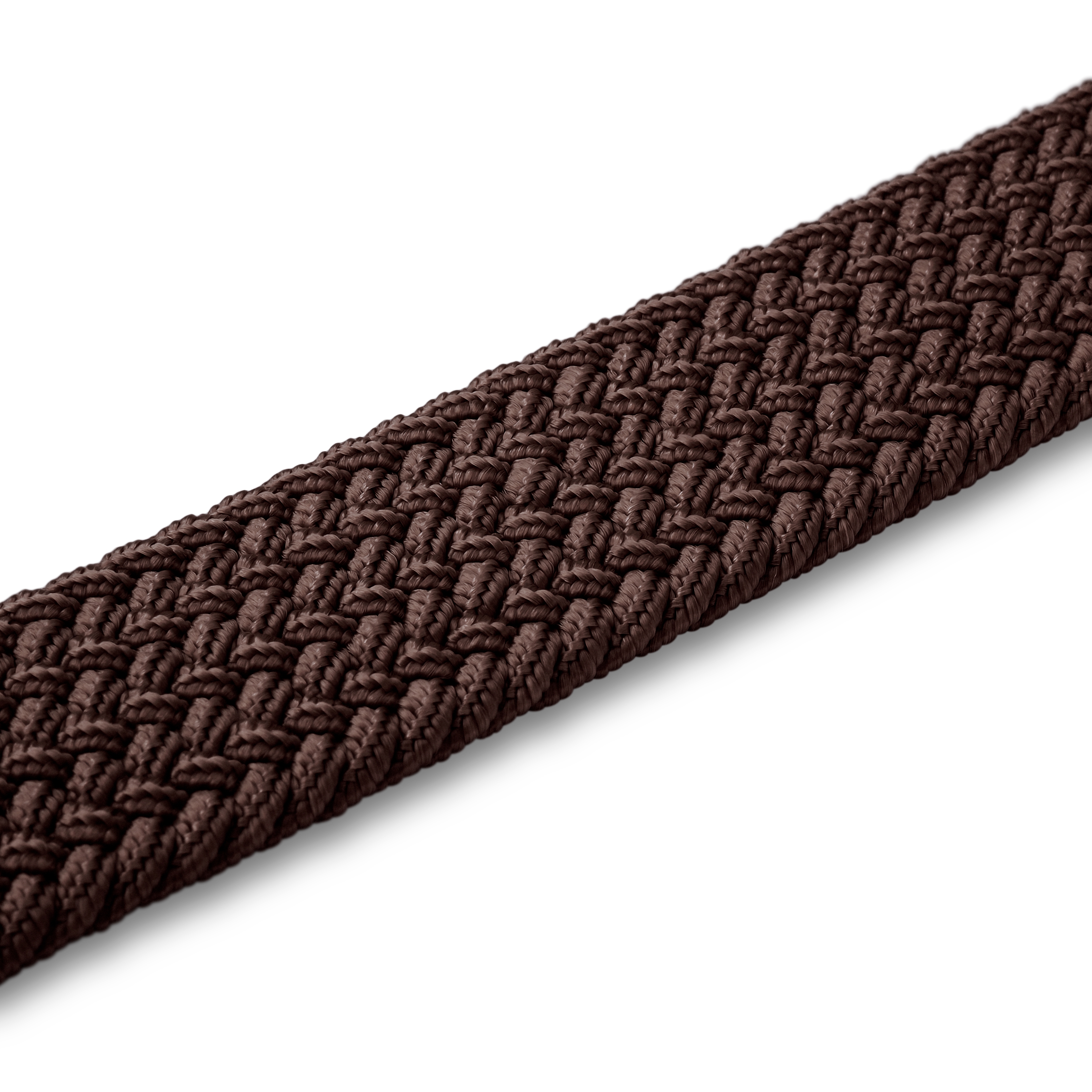 Ruskea Elastinen Kudottu Kangasvyö - 5