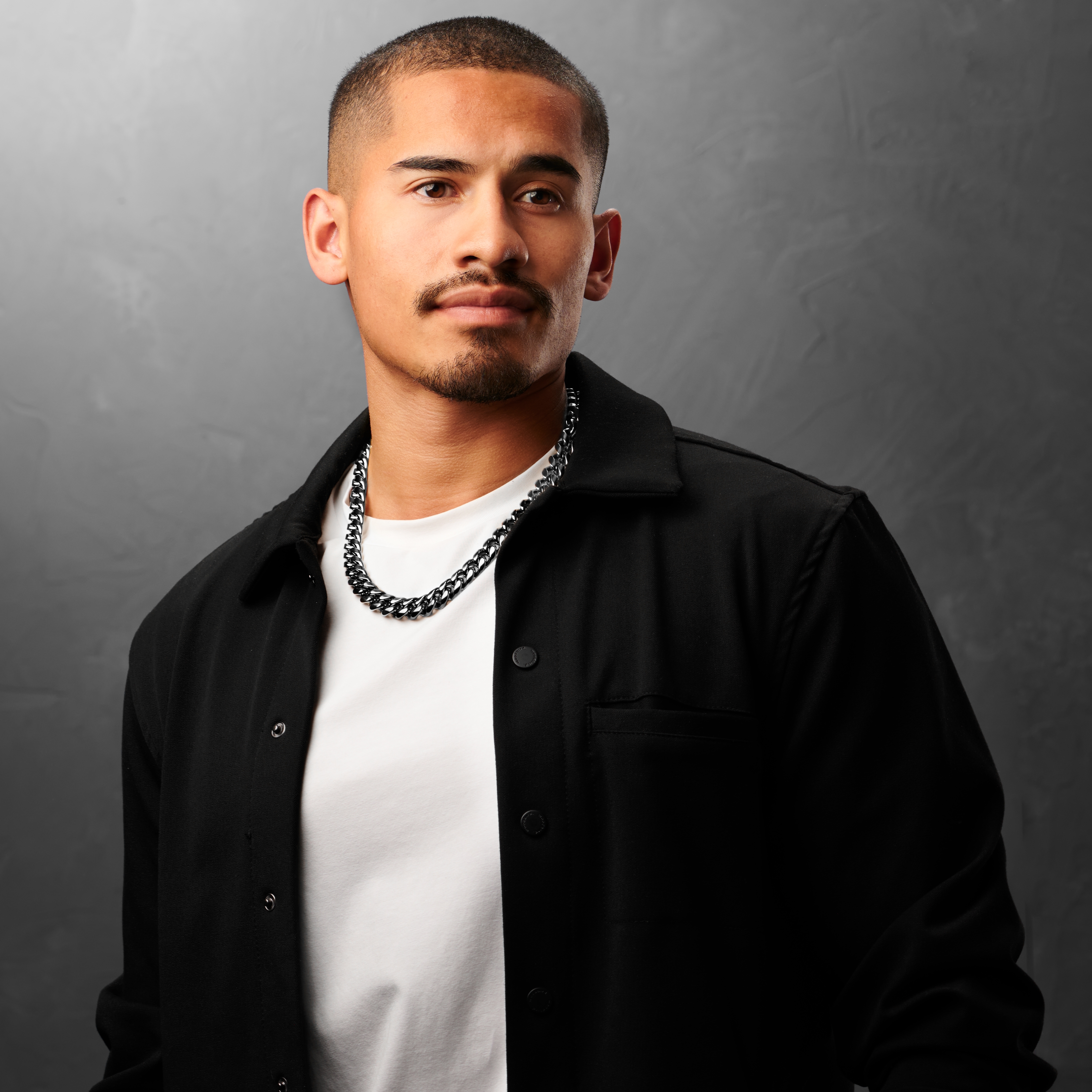 Collier à maillons en acier noir 14 mm - 4