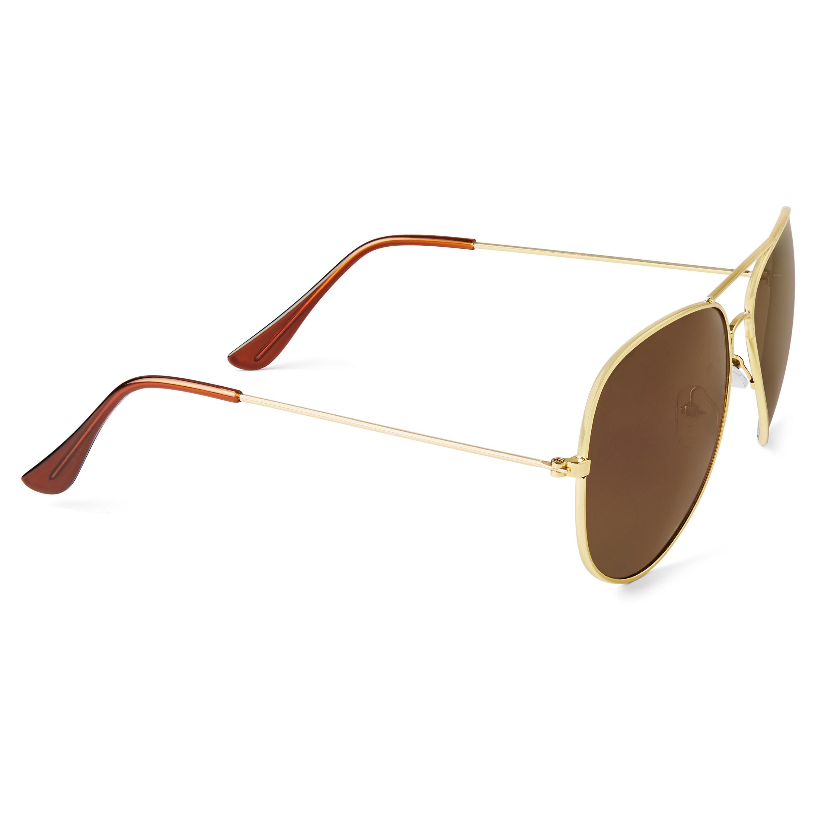 Gold-Toned and Purple Aviators - 3