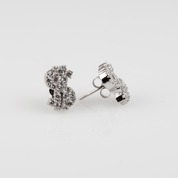 Bling Dollartegn Øreringe - 3