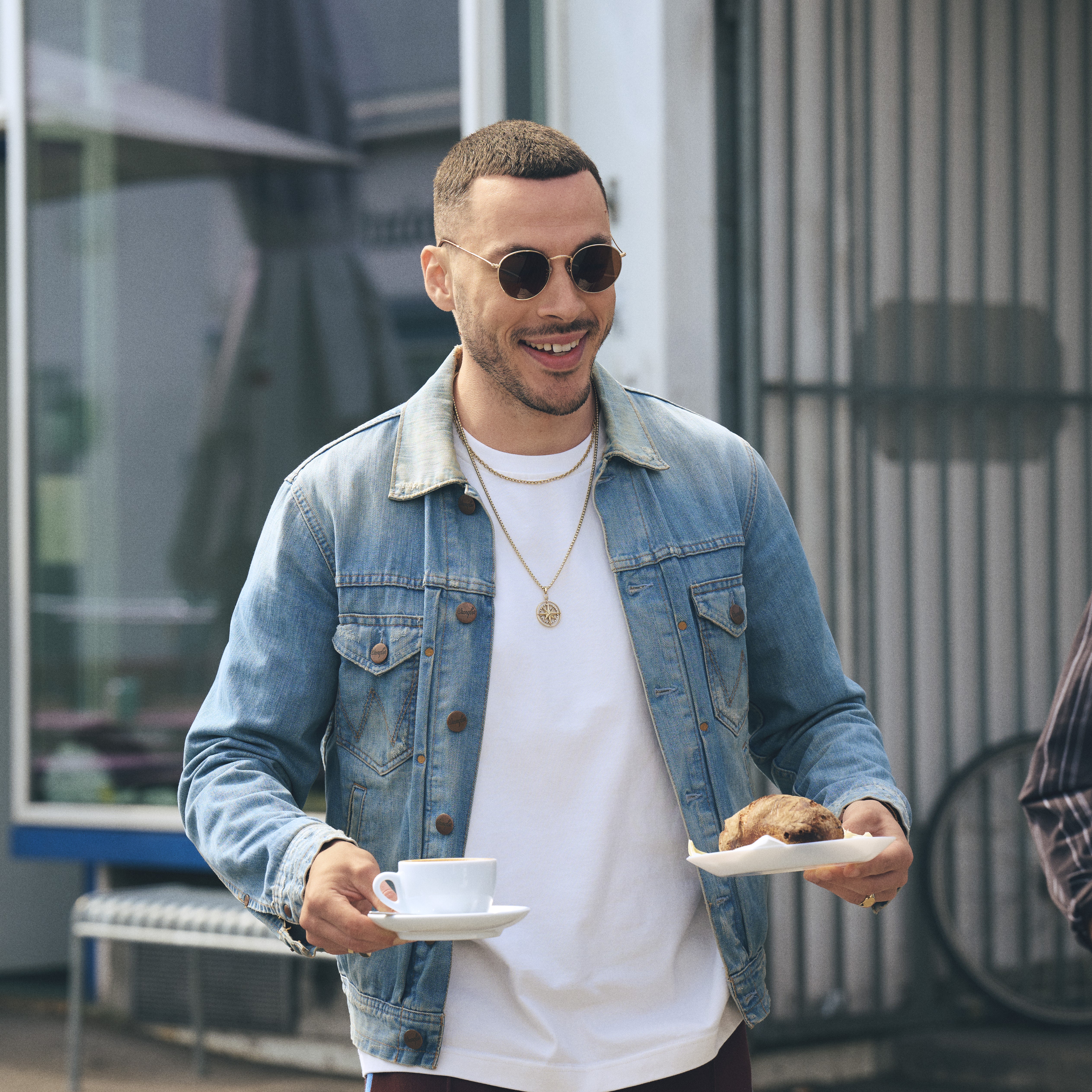 Atlas | arany tónusú acél sarkcsillag medálos nyaklánc - 5