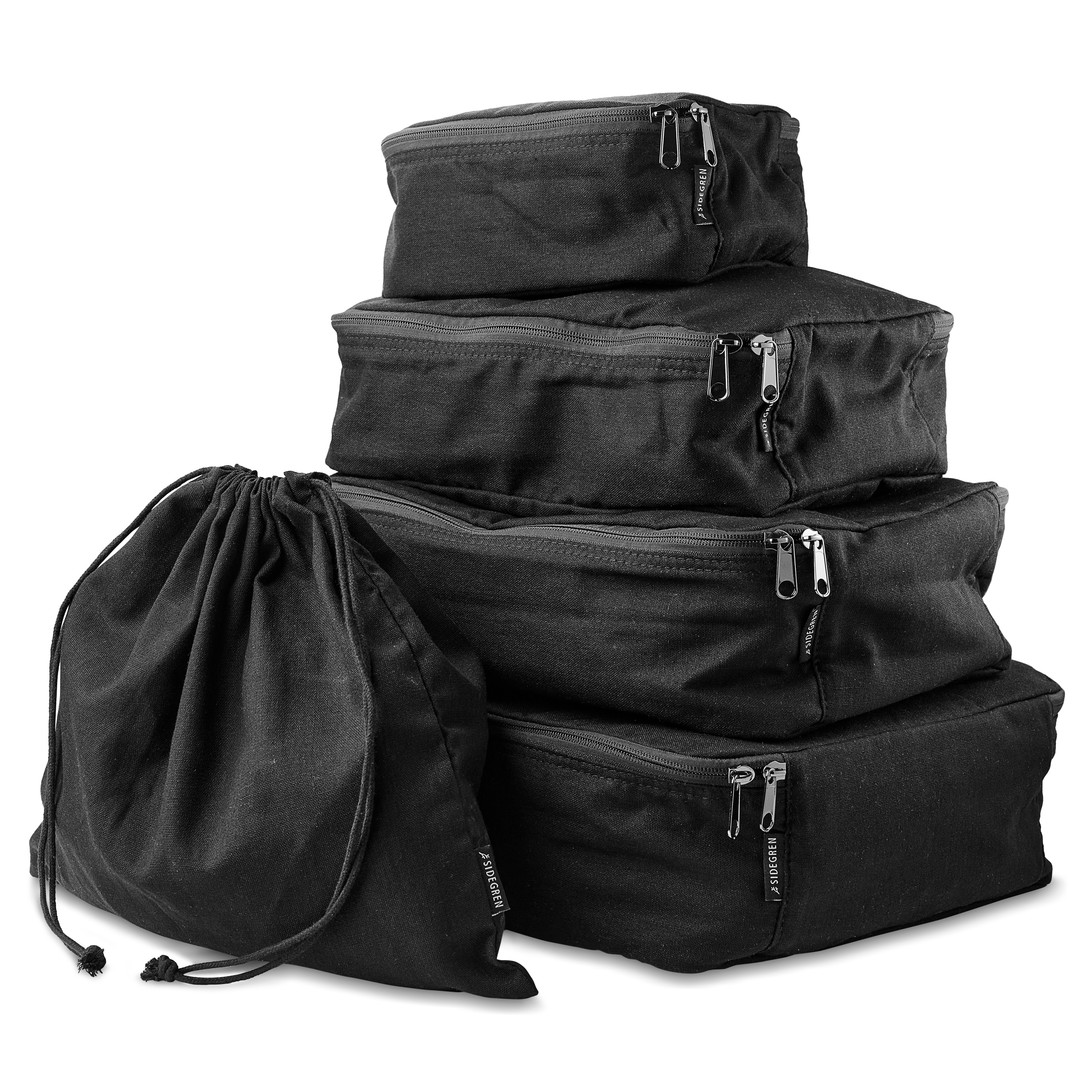 5er-Pack schwarze Packwürfel - 2