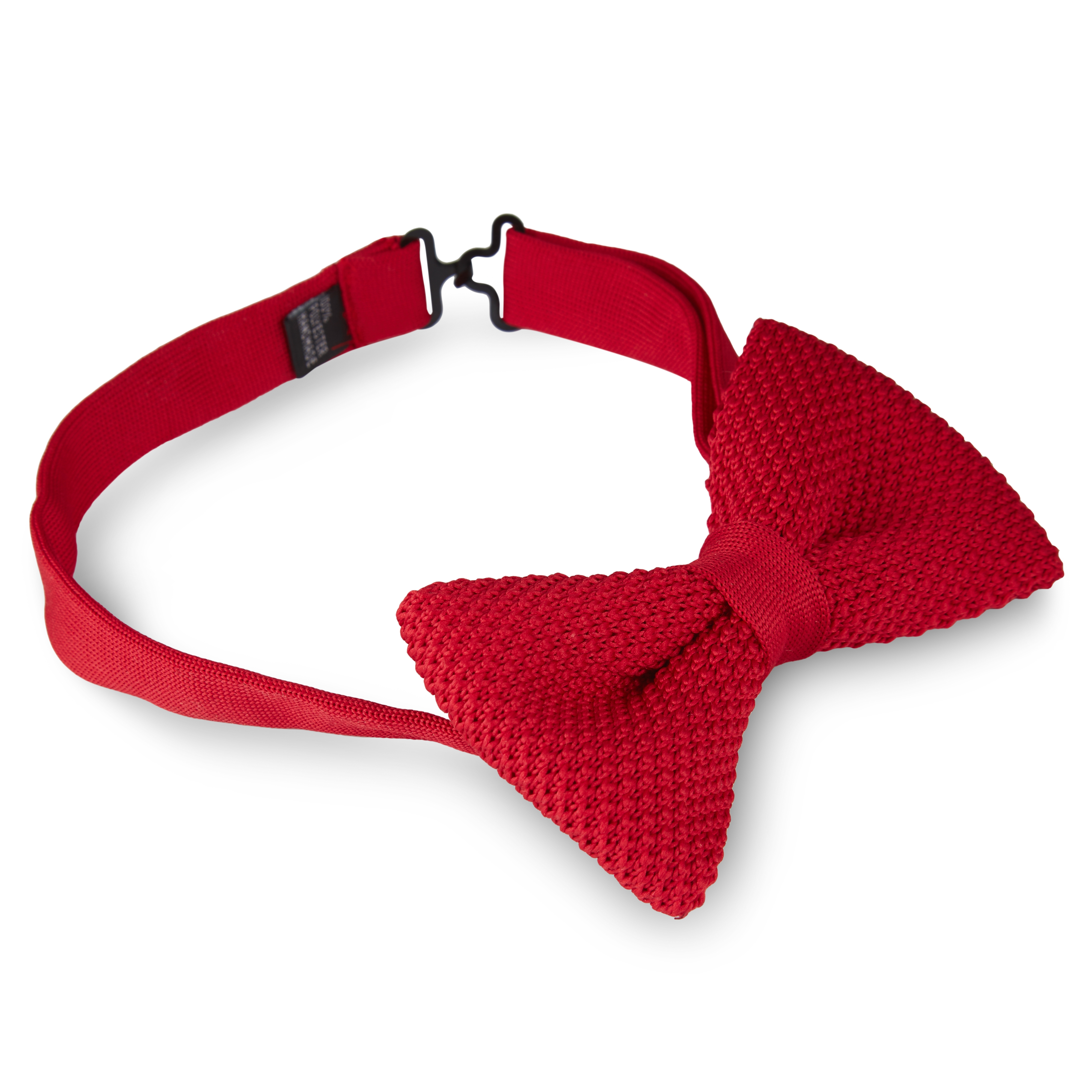 Robijnkleurige Gebreide Vlinderdas - 2