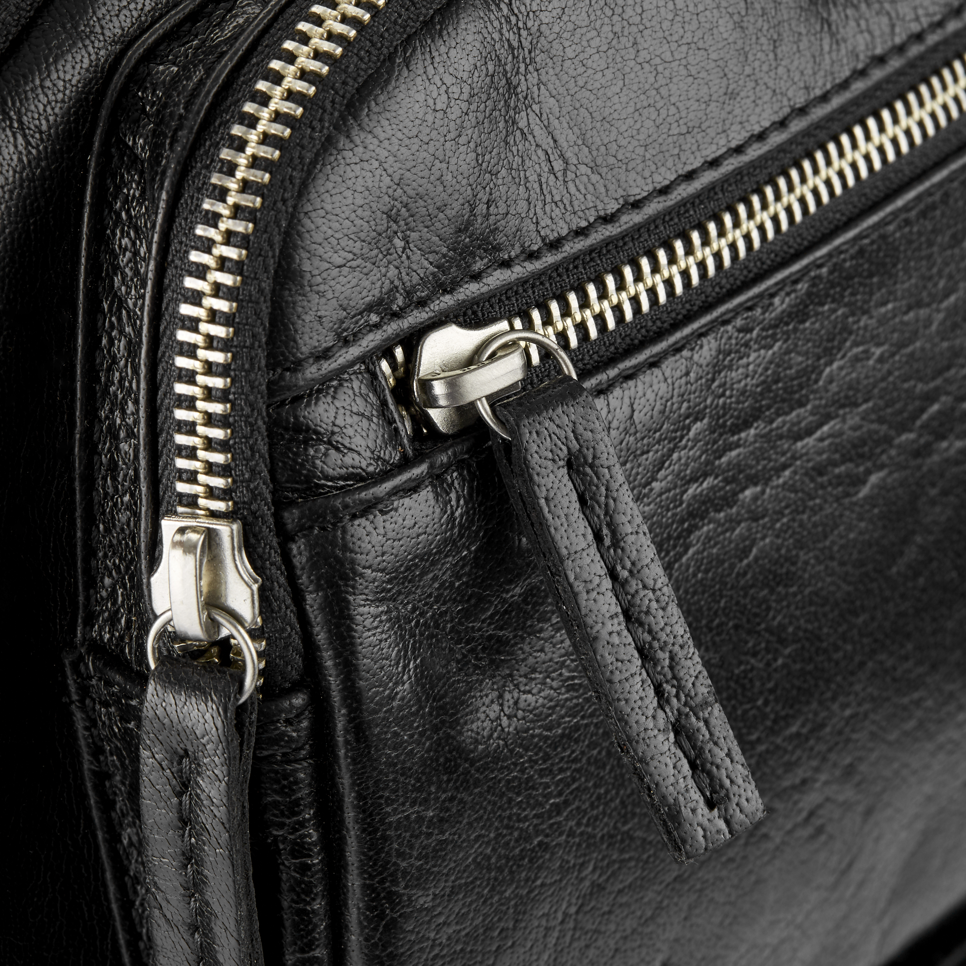 Sac à dos California en cuir noir  - 8