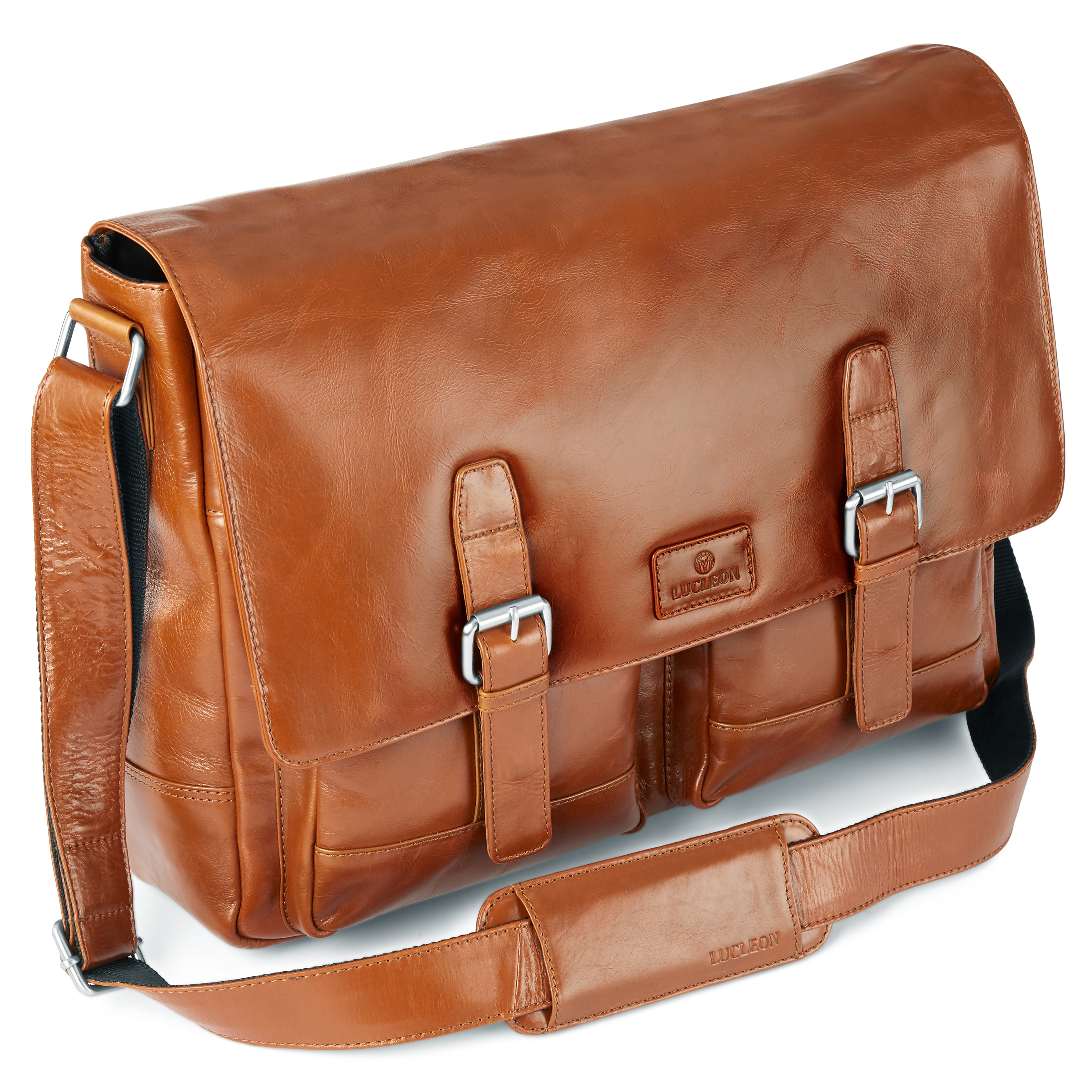 Tan Jasper Messenger Lædertaske - 7