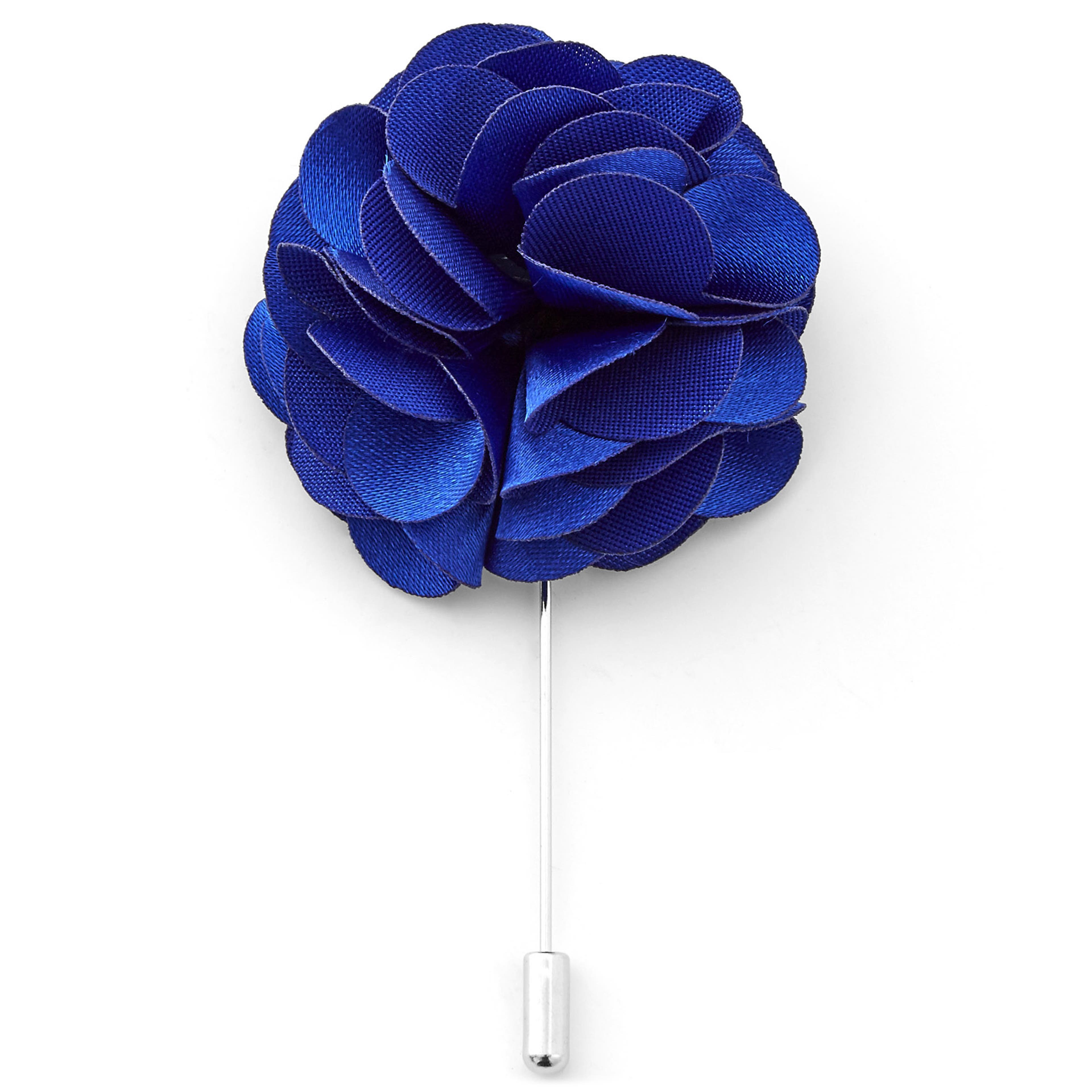 Luksusowa szpilka do marynarki - niebieski kwiat