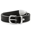 Prairie | Silver-Tone Black Western Belt Prairie | Silver-Tone Black Western Belt