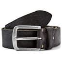 Casual Black Distressed Leather Belt Casual Black Distressed Leather Belt