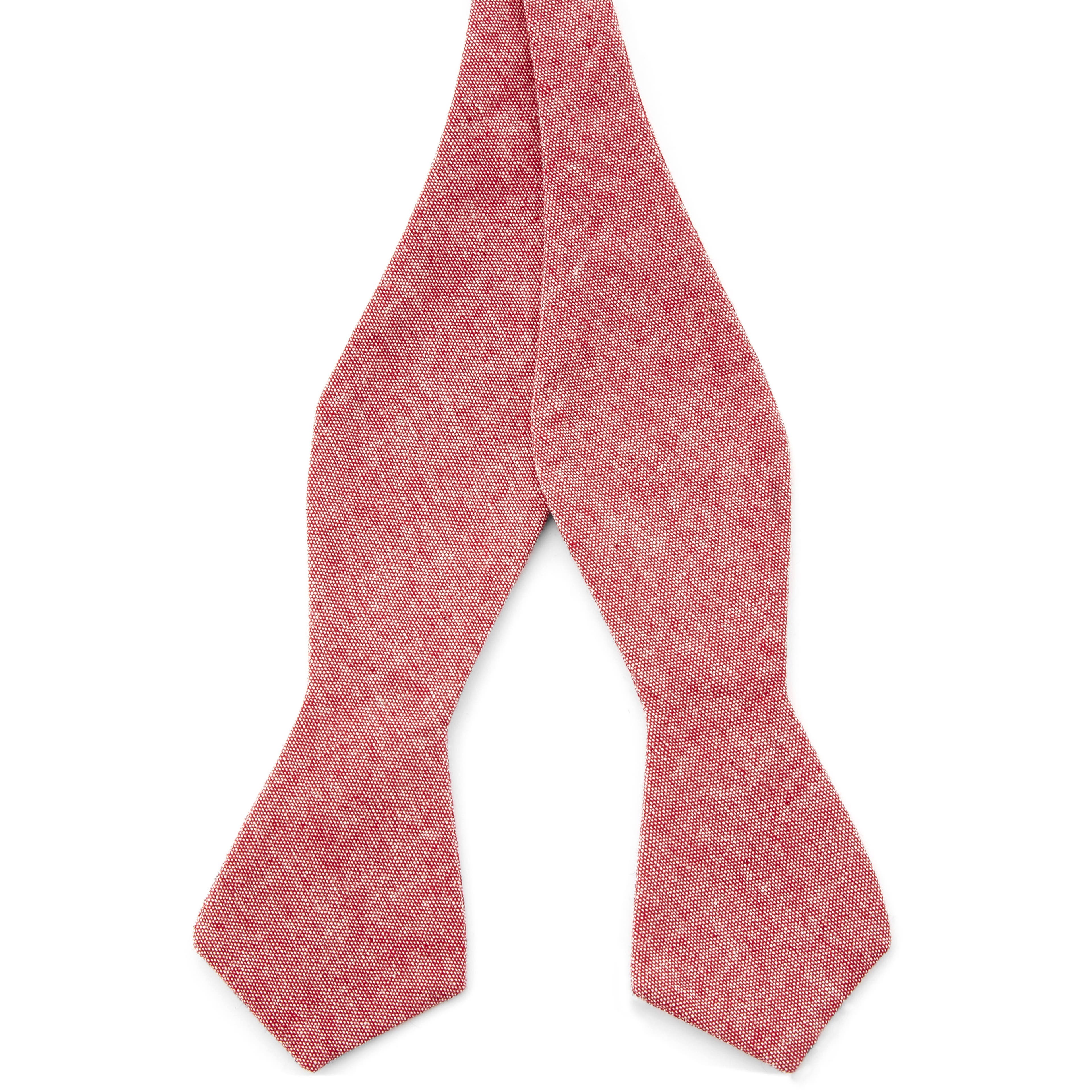 Papion self-tie din bumbac roz