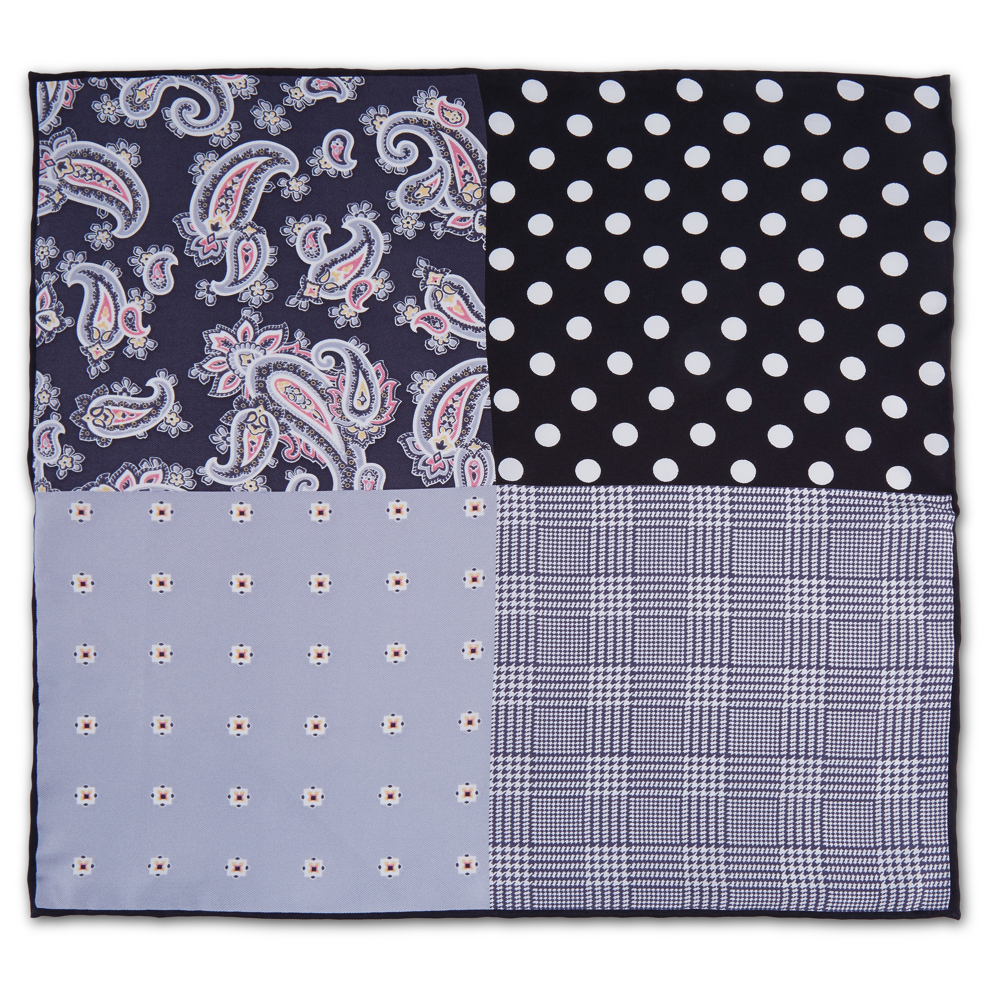 Pañuelo de bolsillo negro de cachemira y otros estilos - 3