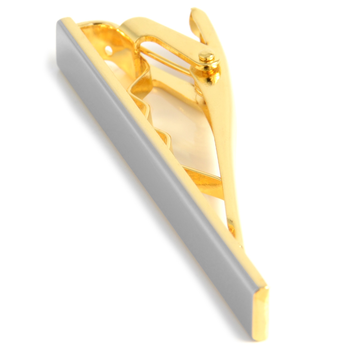 Silver-Tone & Gold-Tone Tie Clip - 4