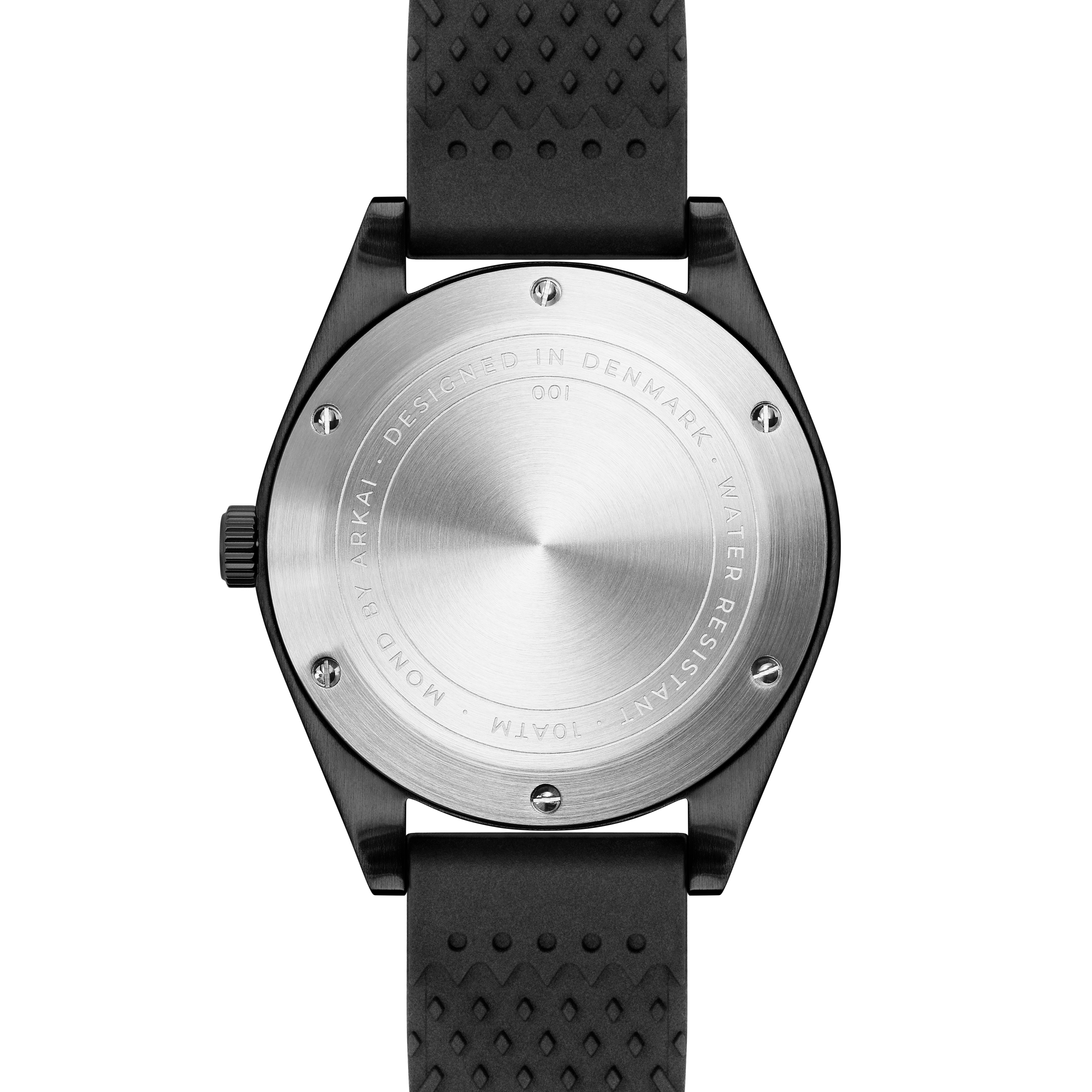 Mond | Montre Meteorite en acier inoxydable noir - série limitée - 15