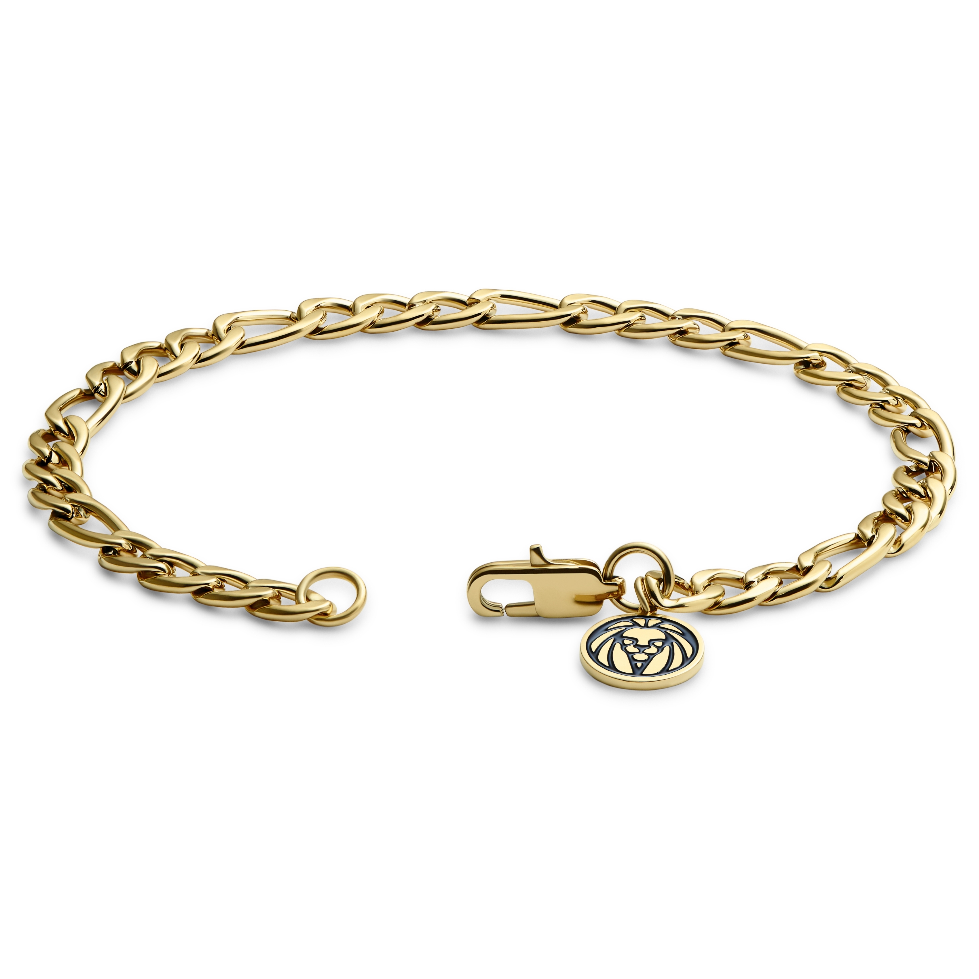 Essentials | Златиста гривна от верижка фигаро 6 мм - 4