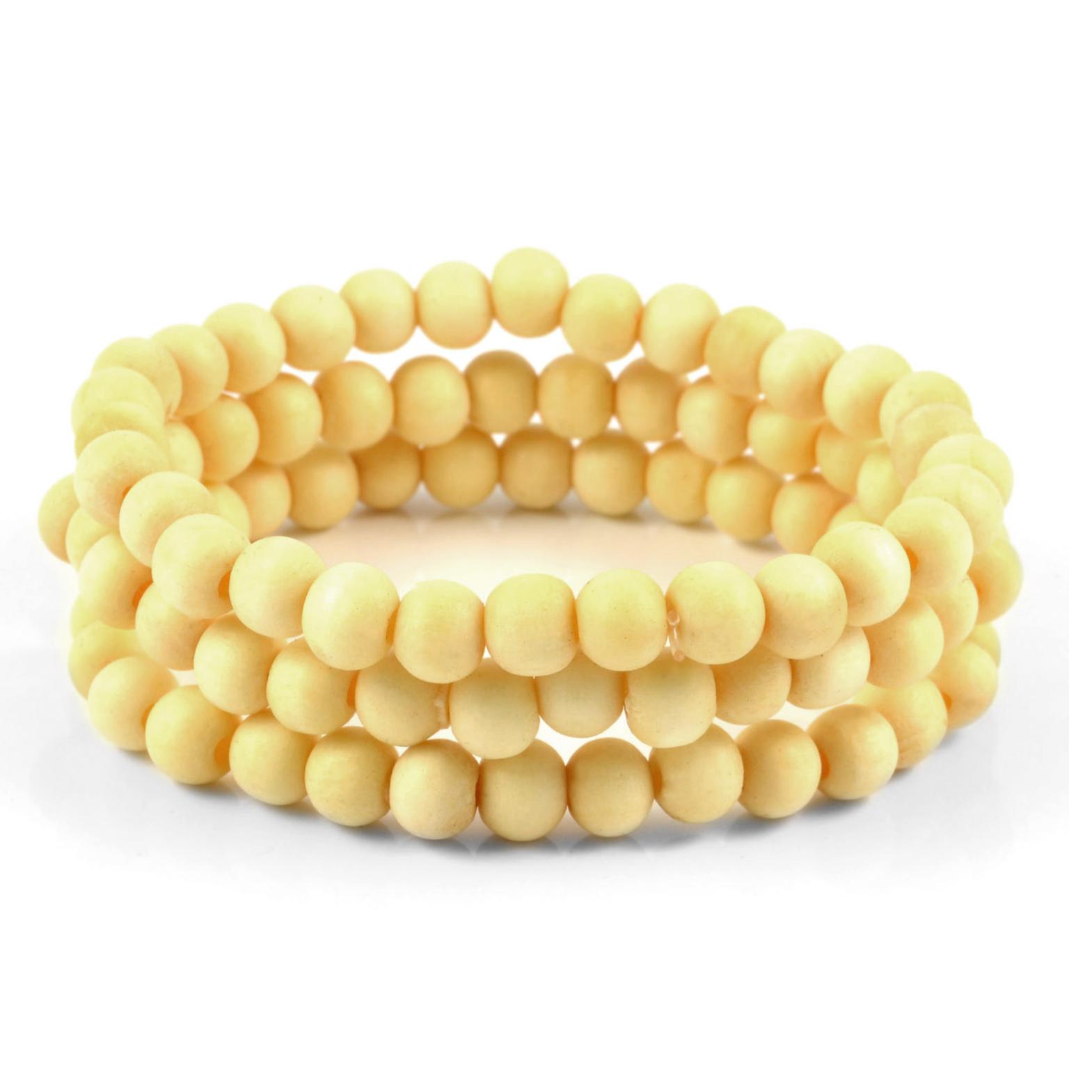 Cream Bead Bracelet Combo Cream Bead Bracelet Combo