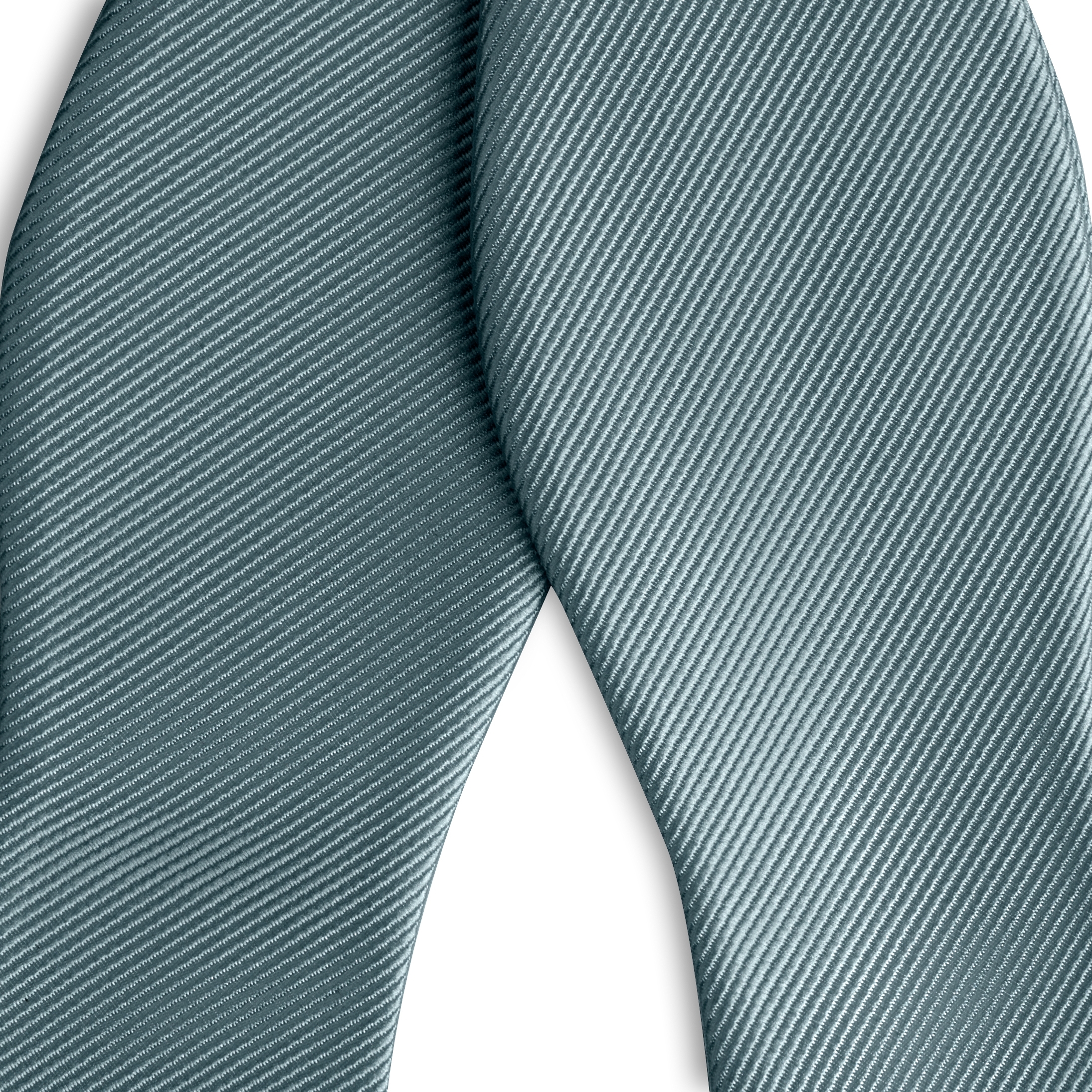 Pajarita para atar de grogrén con puntas de diamante en gris humo - 2