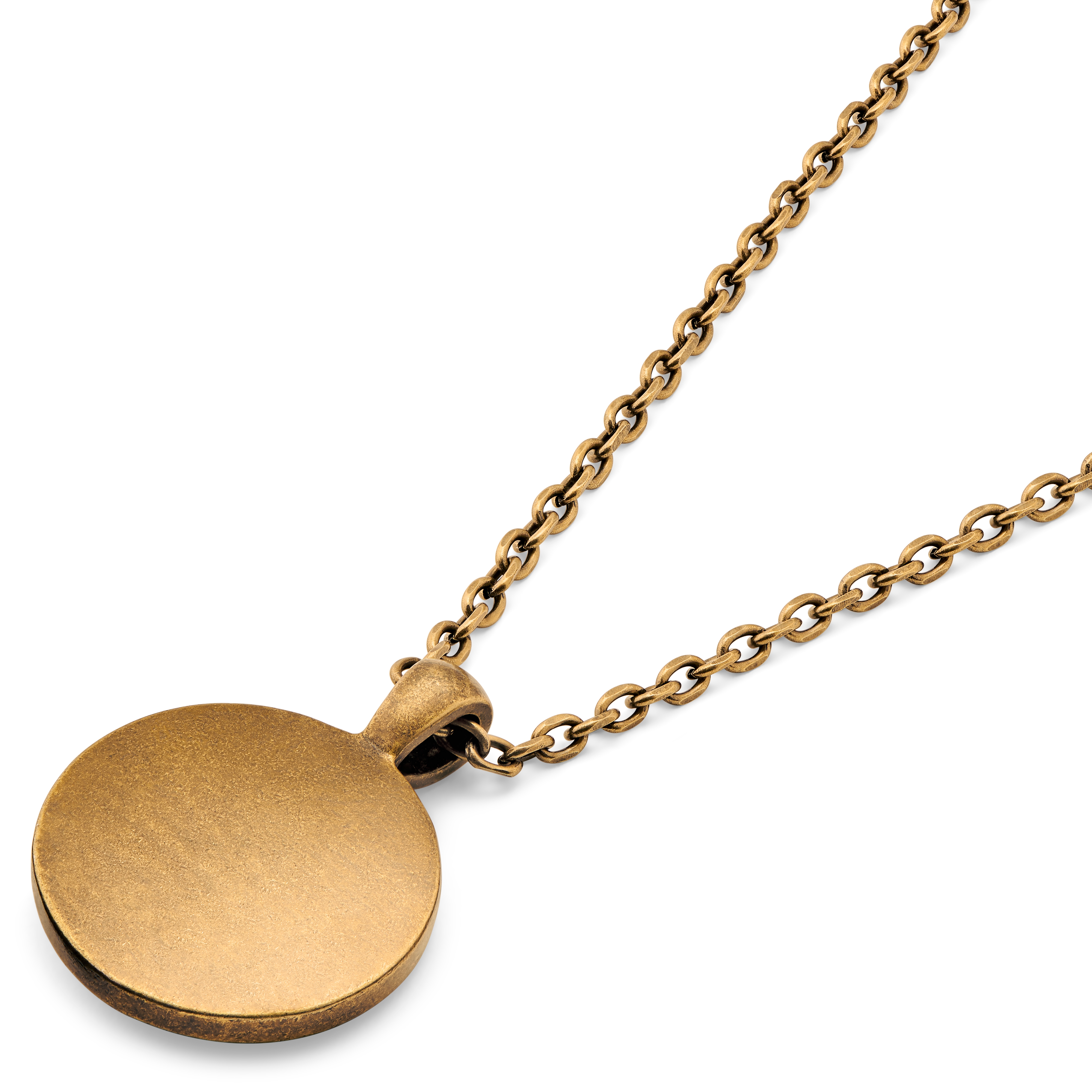 Obelius | Vintage Gold-tone Medusa Necklace - 5