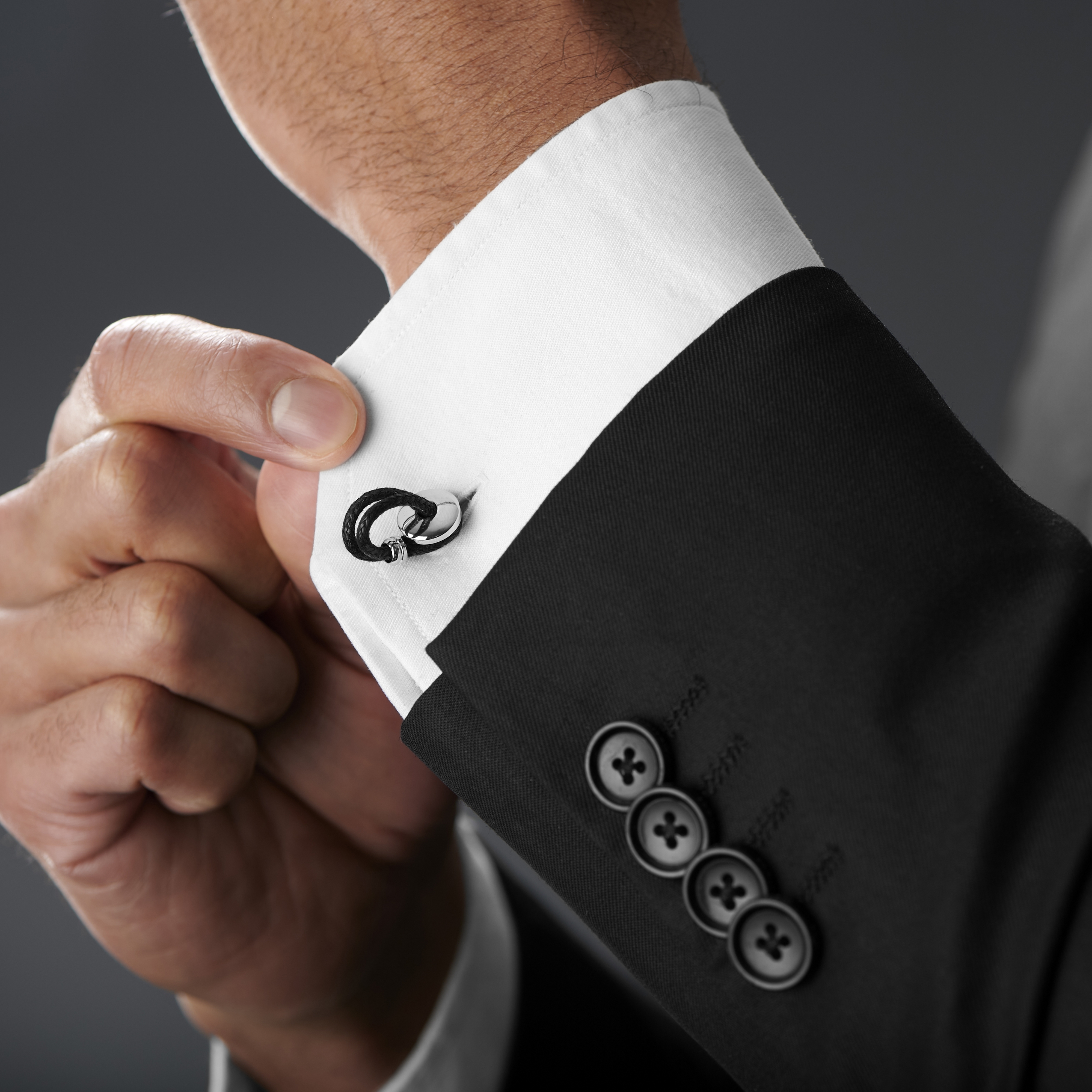 Silberfarbene Bauer Schachfigur Manschettenknöpfe - 4