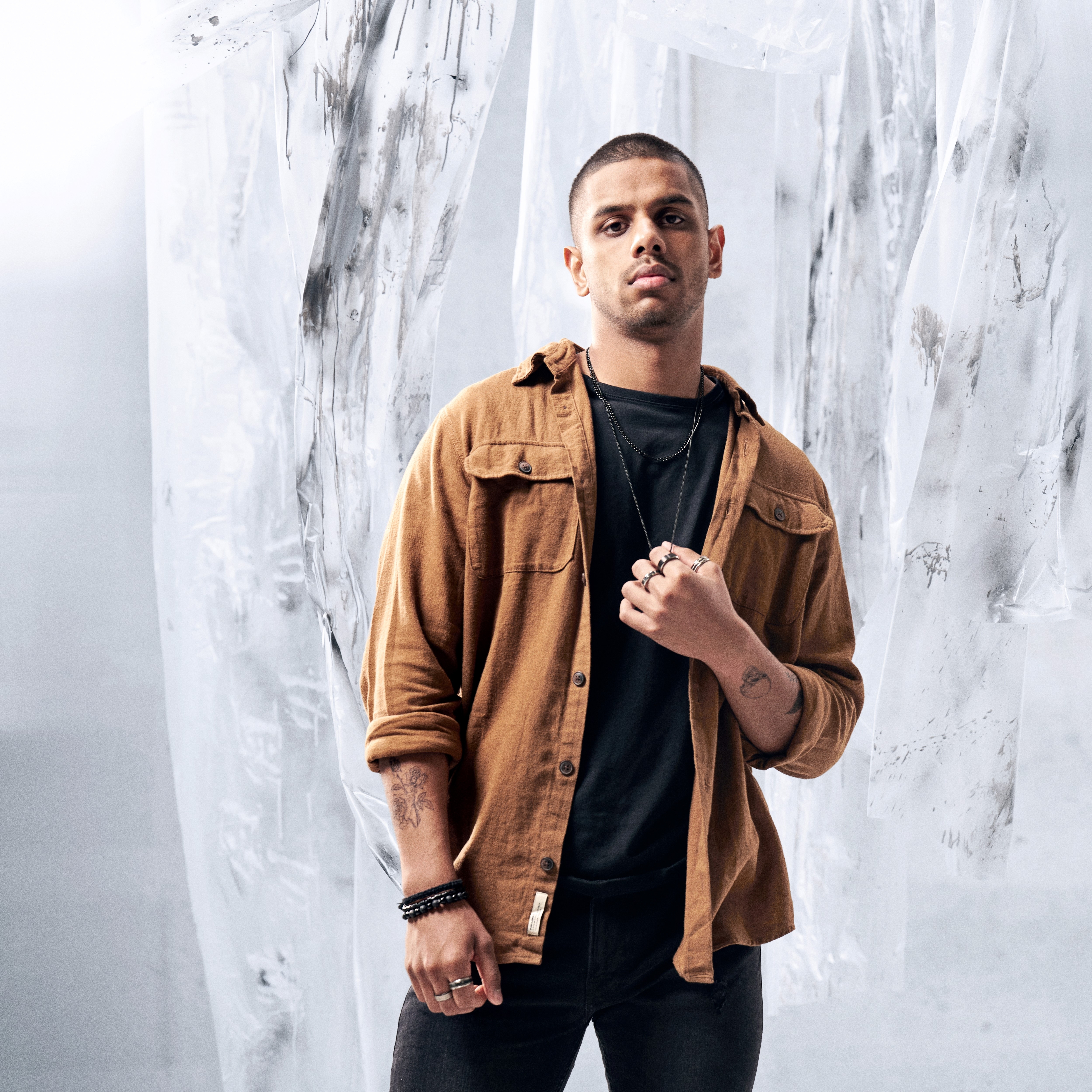 Aesop Keith Black and Silver-tone Titanium Ring - 6