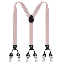 Rose Gold Clip-On Suspenders