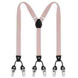 Rose Gold Clip-On Suspenders