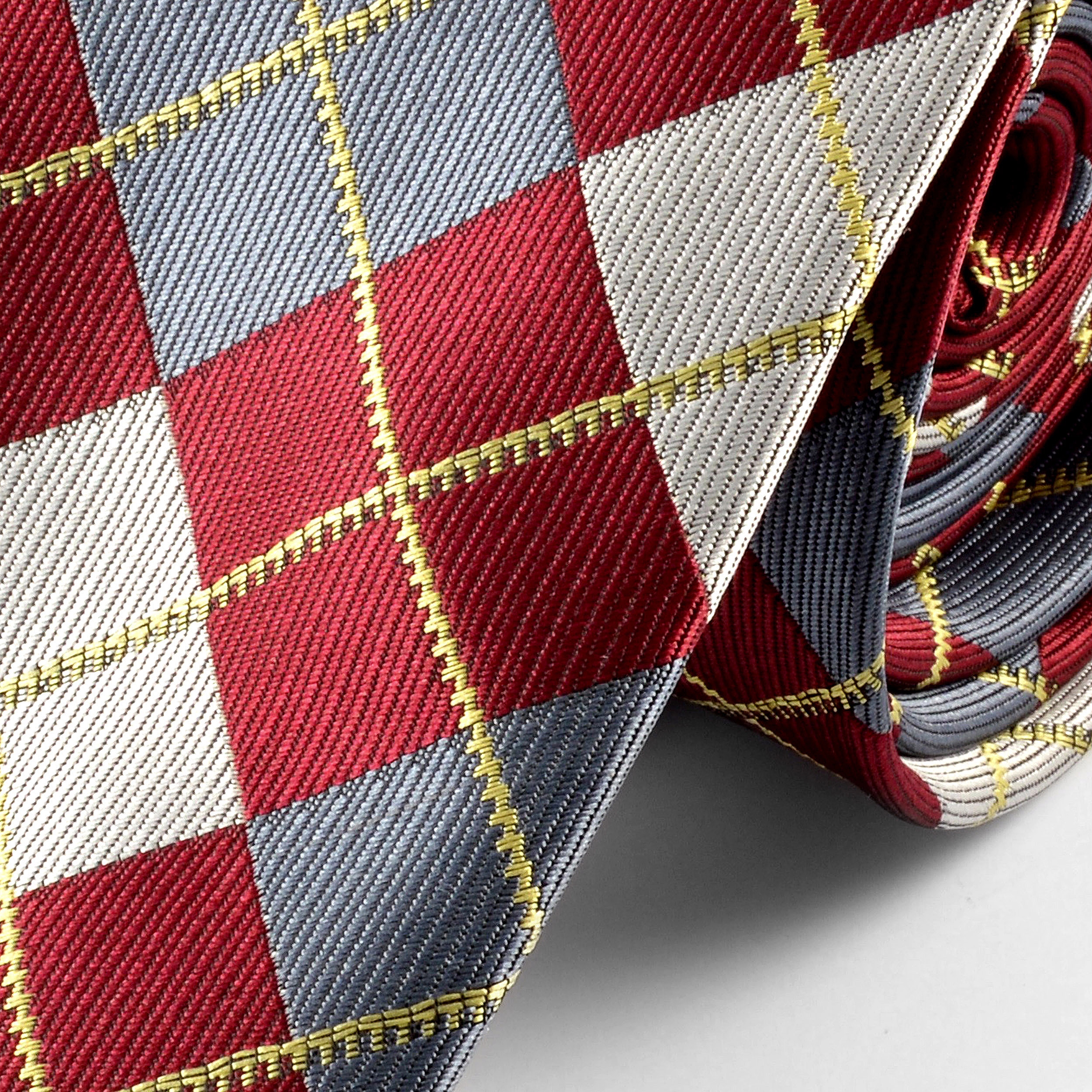 Rutet silke bånd - 2