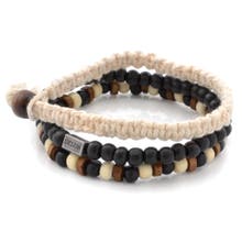 Pulseras de cuentas de algodón para hombre