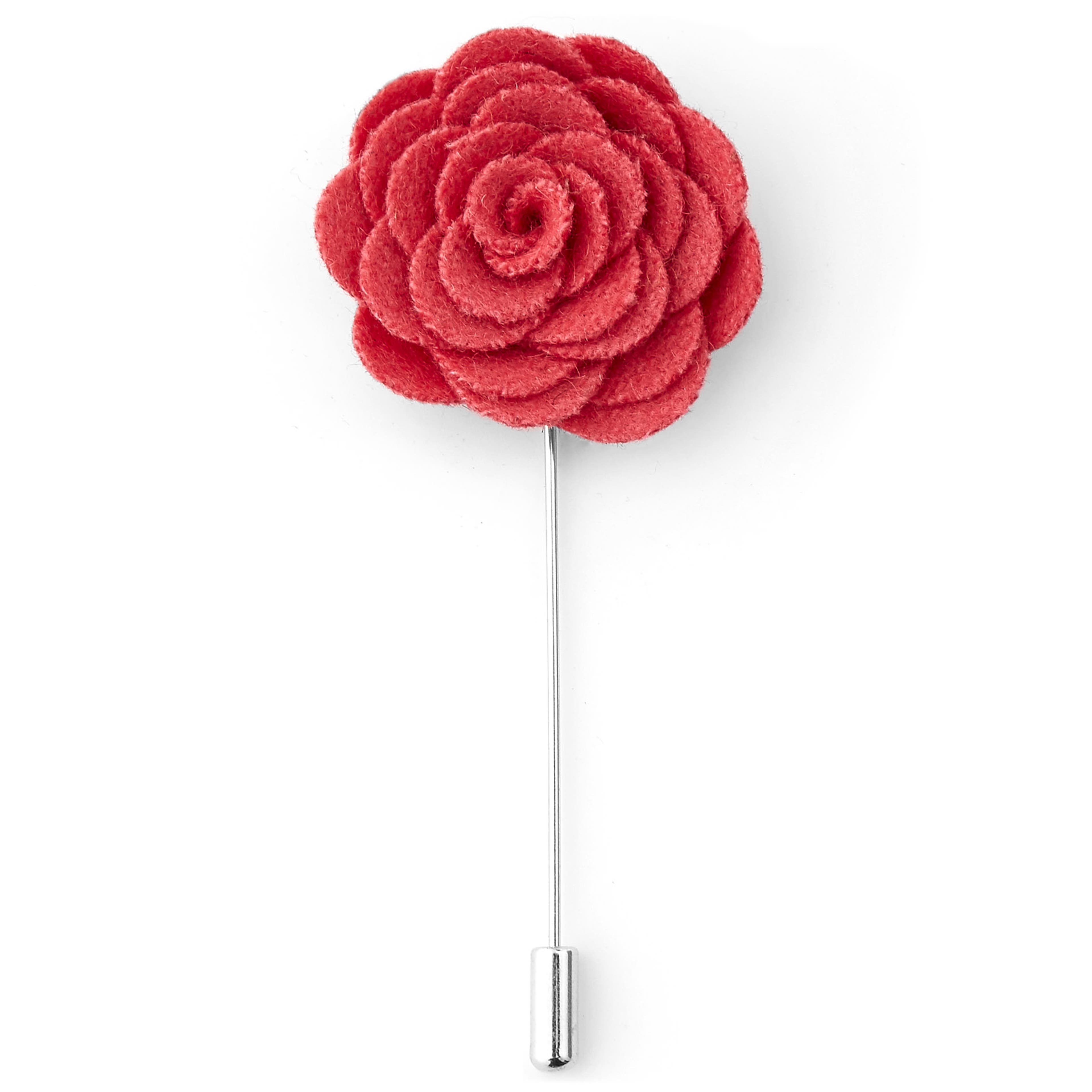 Soft Red Rose Lapel Pin