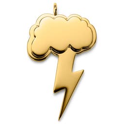 Jaygee | Gold-tone Lightning Pendant