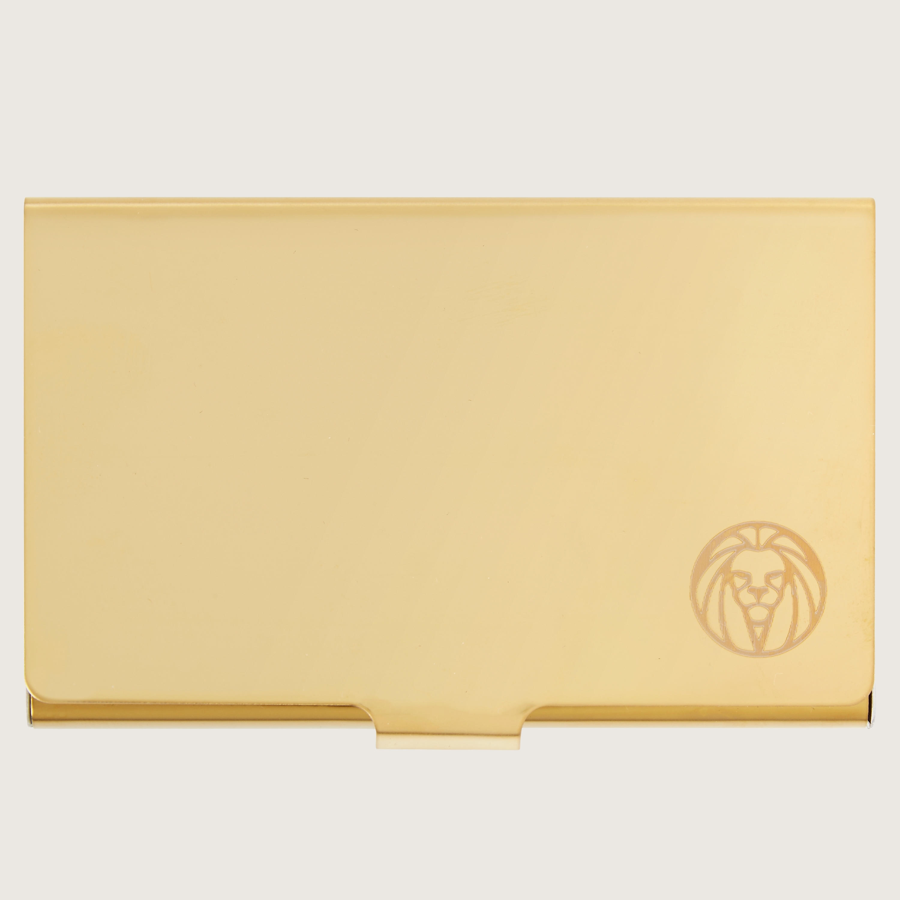 Gold-Tone Stainless Steel Card Holder | In stock! | Lucleon