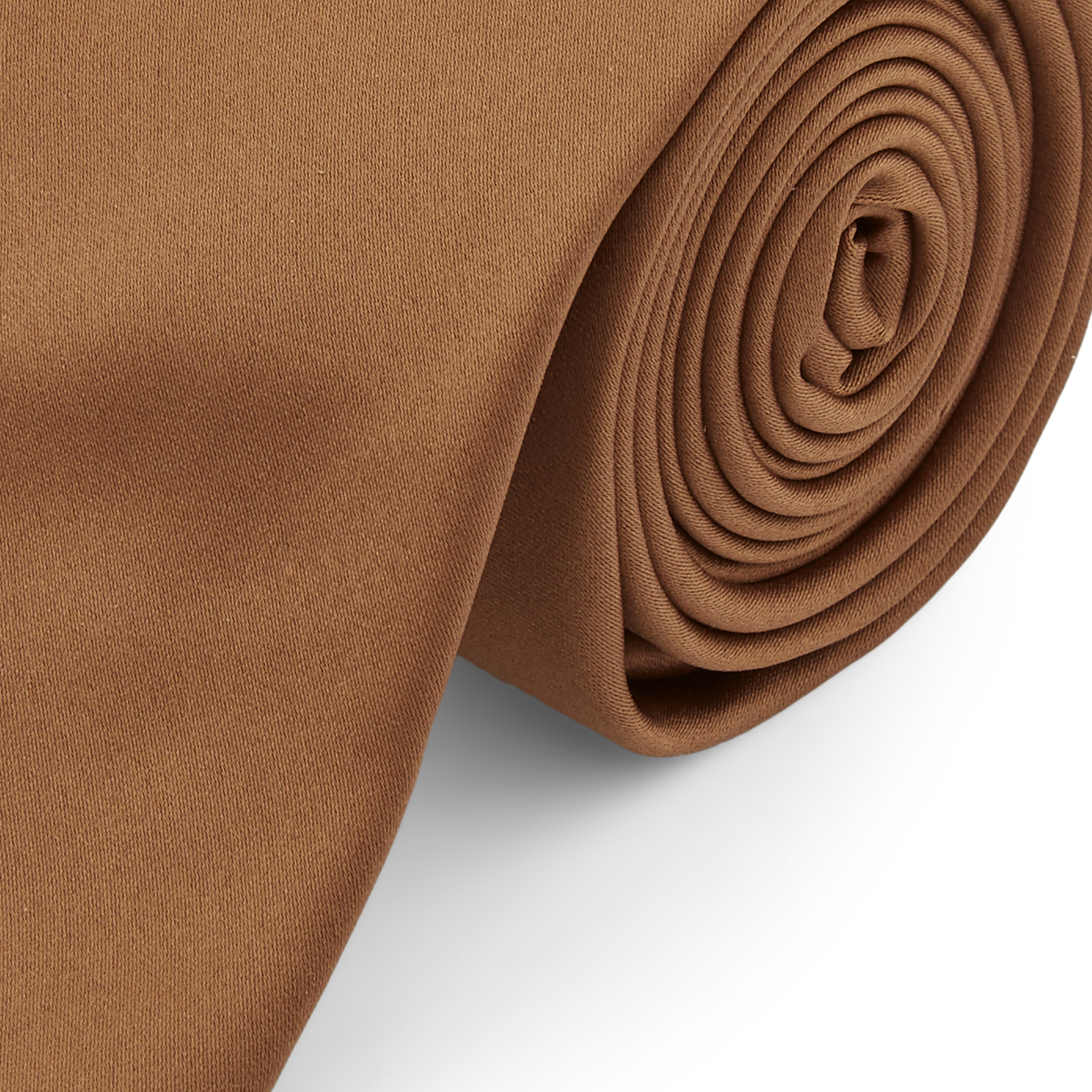 Light Brown 6cm Basic Tie - 3