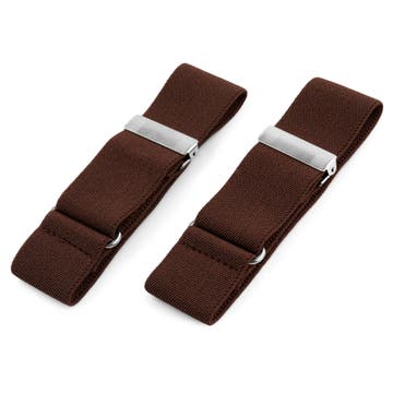 Wide Dark Brown Sleeve Garters Wide Dark Brown Sleeve Garters
