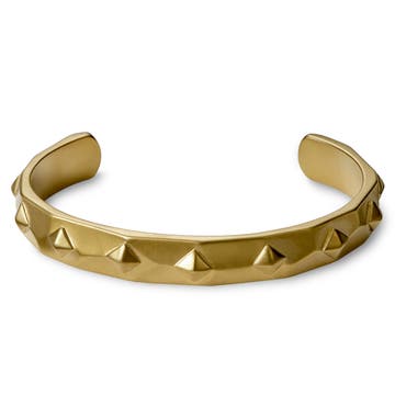 Jax Gold-Tone Stainless Steel Spike Cuff Bracelet