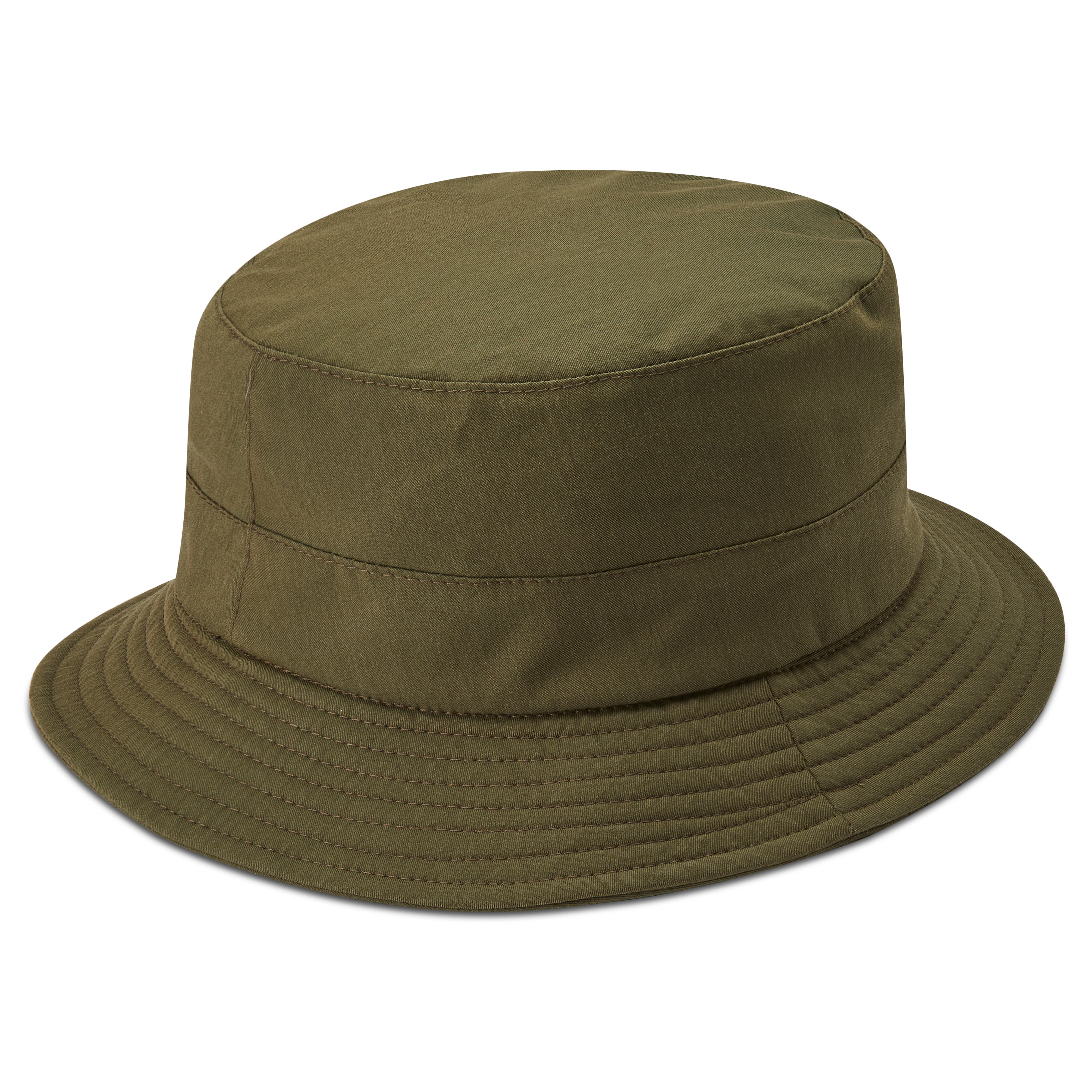 Gino olivovo-zelený vodeodolný klobúk Moda v štýle bucket