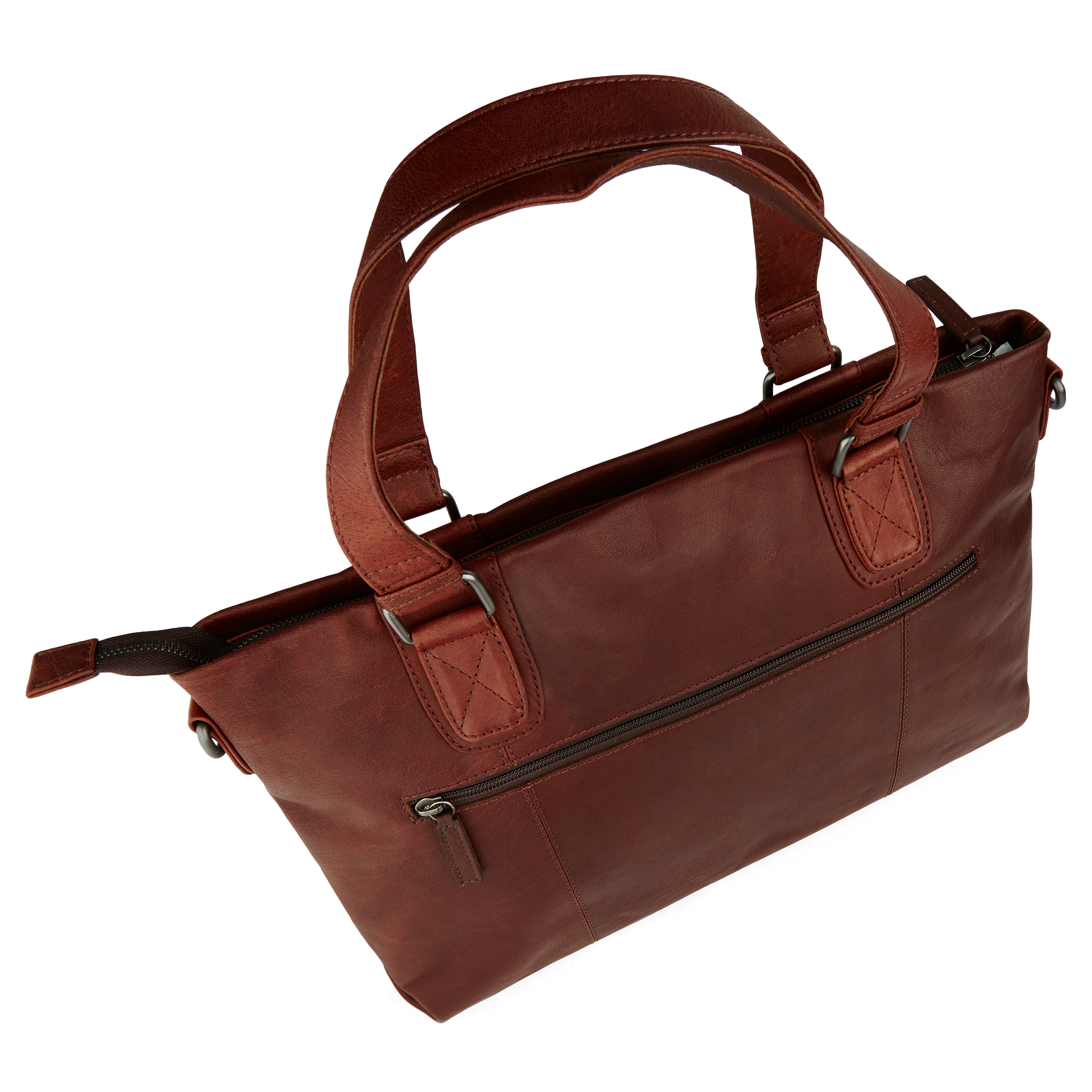Oxford Classic Brun Läderväska - 6