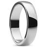 Ferrum | 6 mm leštený prsteň v striebornej farbe z nehrdzavejúcej ocele v tvare D