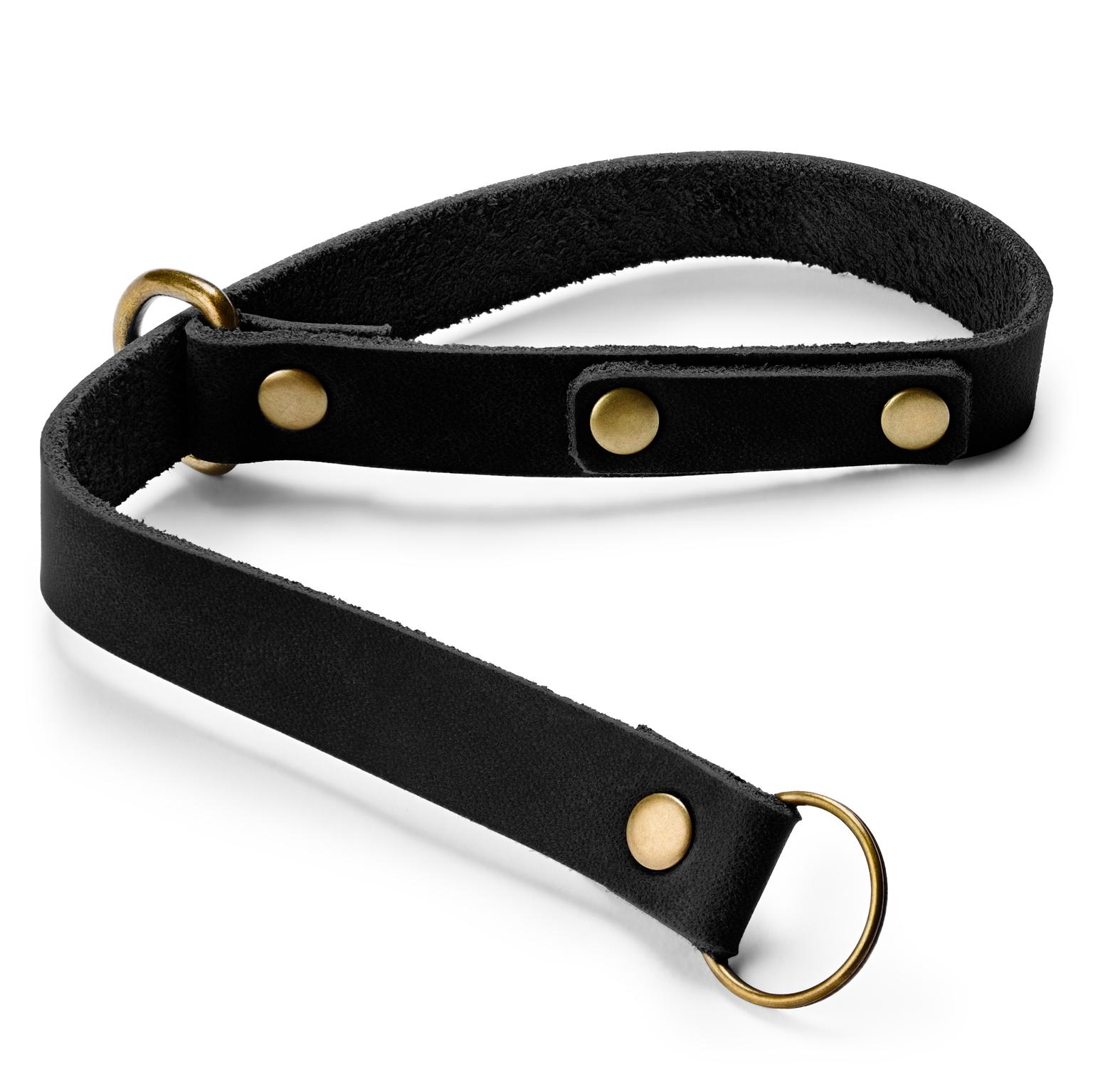 Camera Wrist Strap | Black Vintage Leather Camera Wrist Strap | Black Vintage Leather