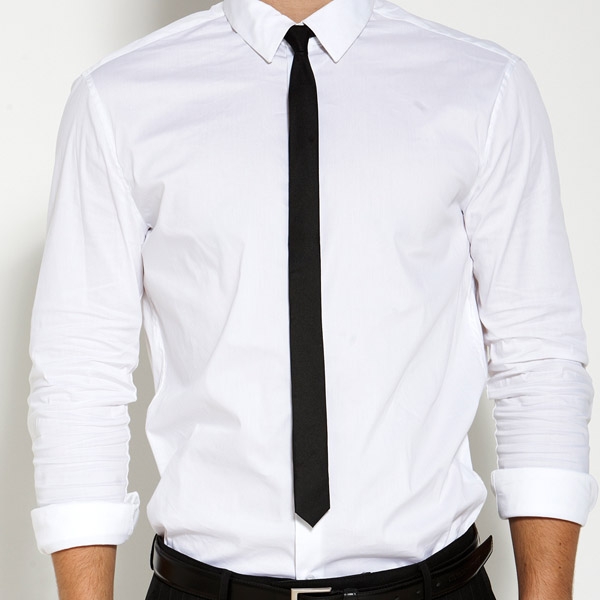 TRENDHIM - Slim Black Silk Slips - 1