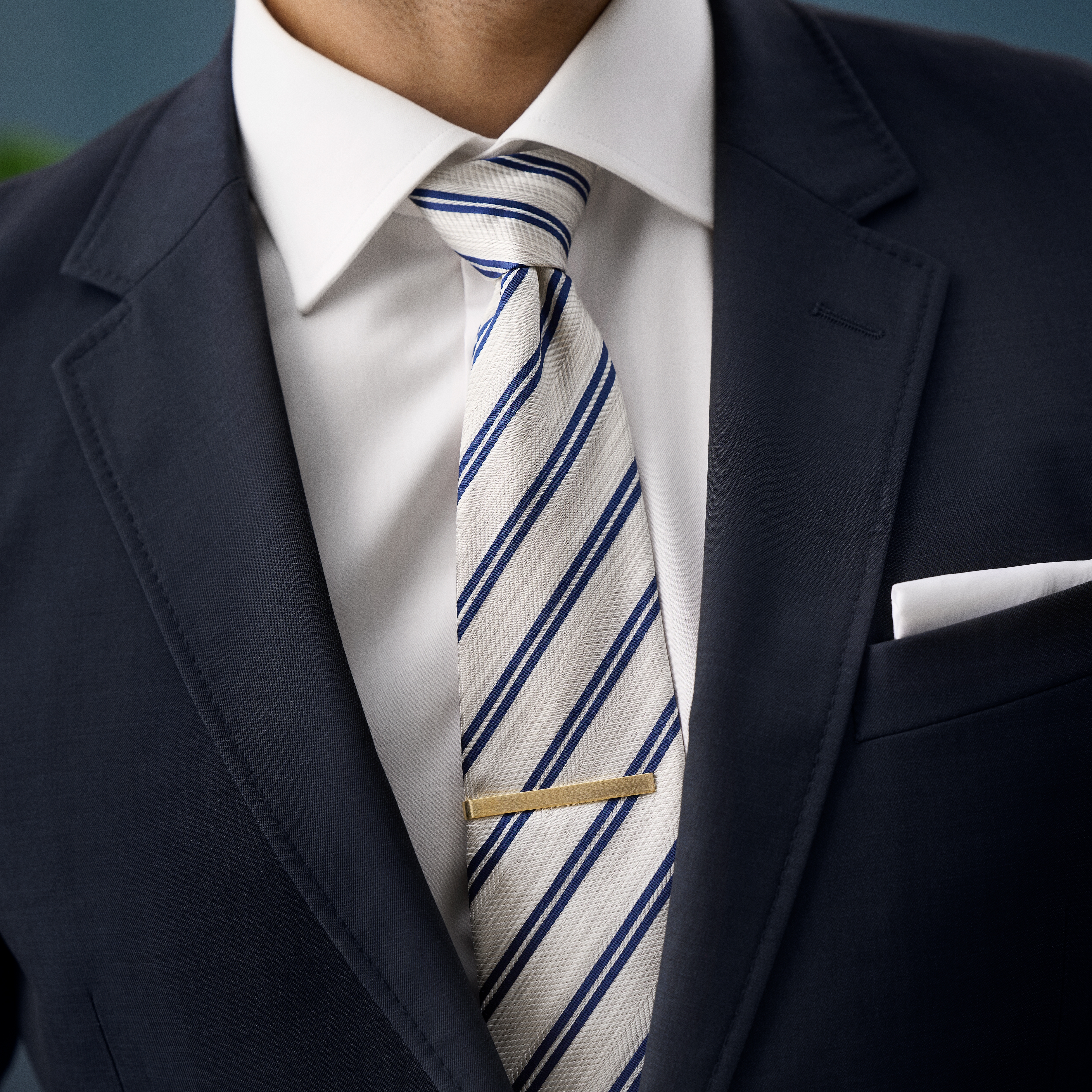 Matt goldfarbene 5.5 cm Krawattenklammer - 3