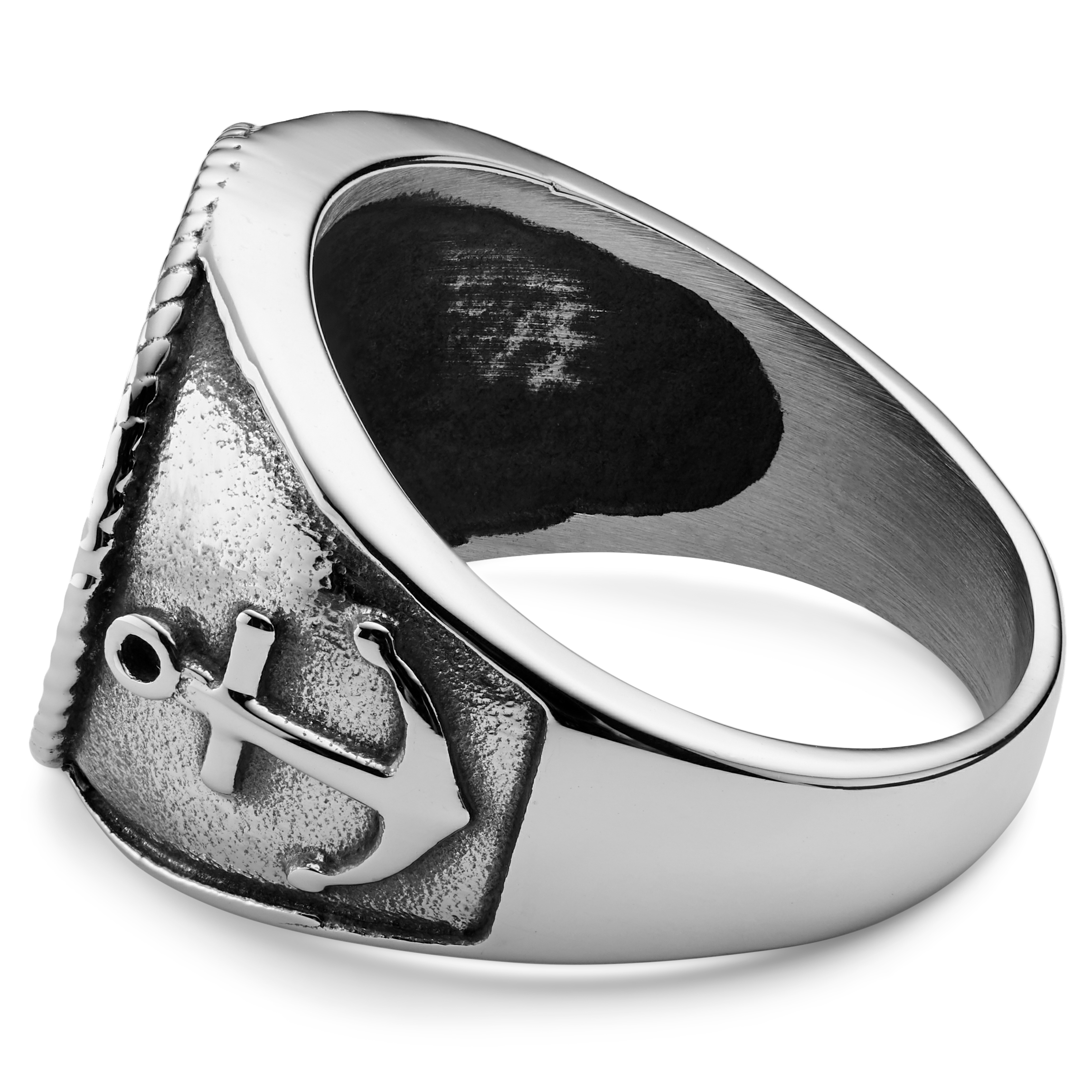 Prsteň v strieborných tónoch Leon Gravel  - 6