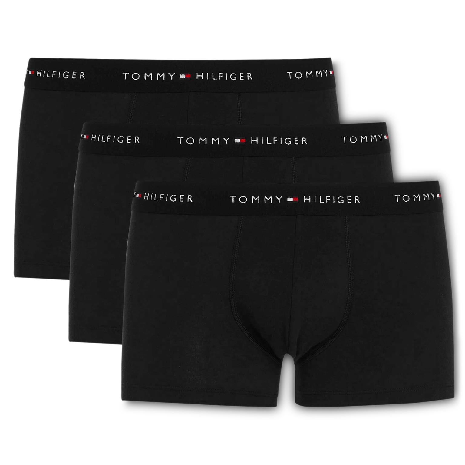 Lote com 3 Boxers WB Pretos Tommy Hilfiger Lote com 3 Boxers WB Pretos Tommy Hilfiger
