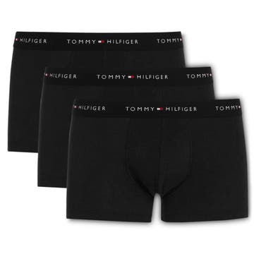 Три чифта черни WB боксерки Tommy Hilfiger Три чифта черни WB боксерки Tommy Hilfiger