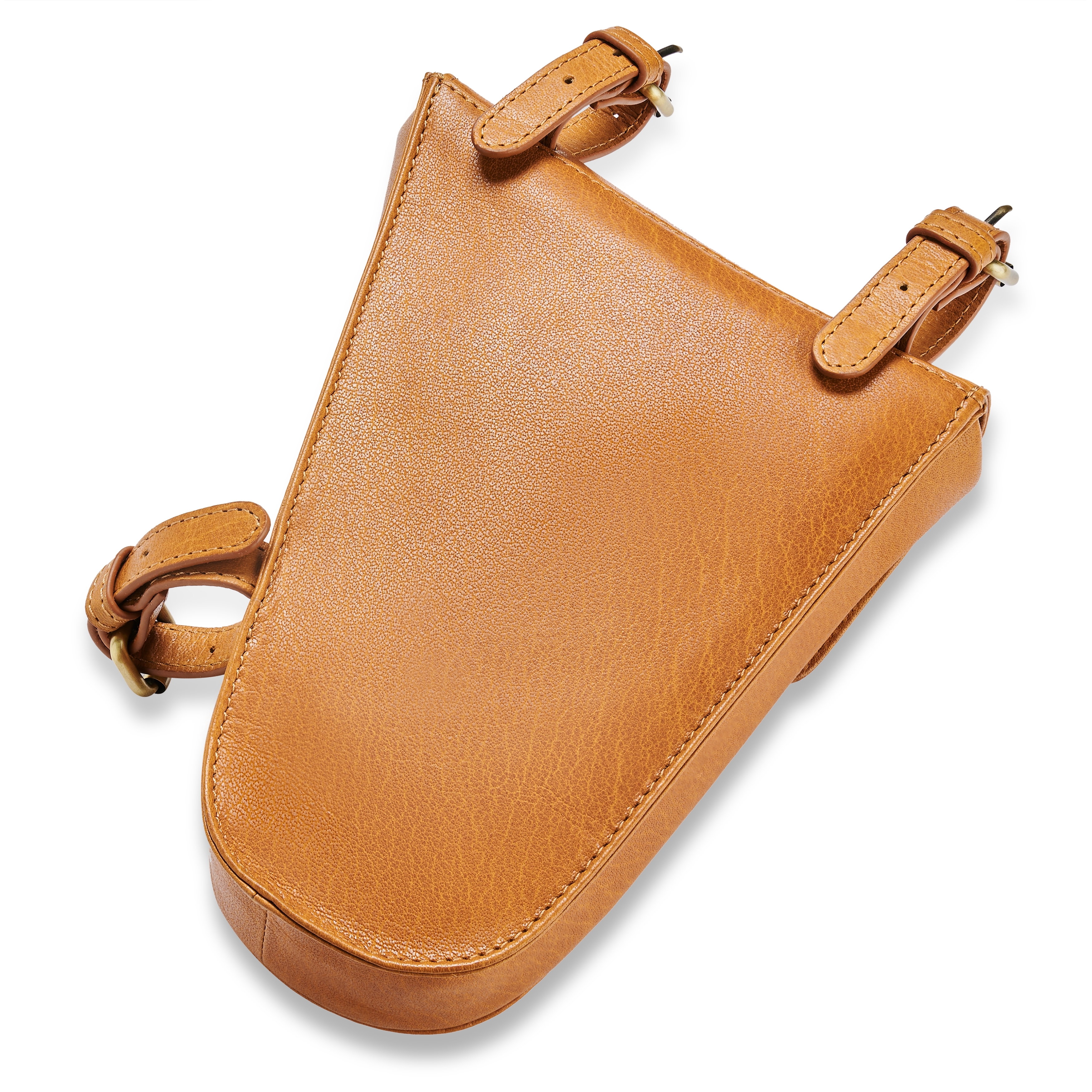 Fahrrad-Satteltasche | Tan Vollnarben-Büffelleder - 2