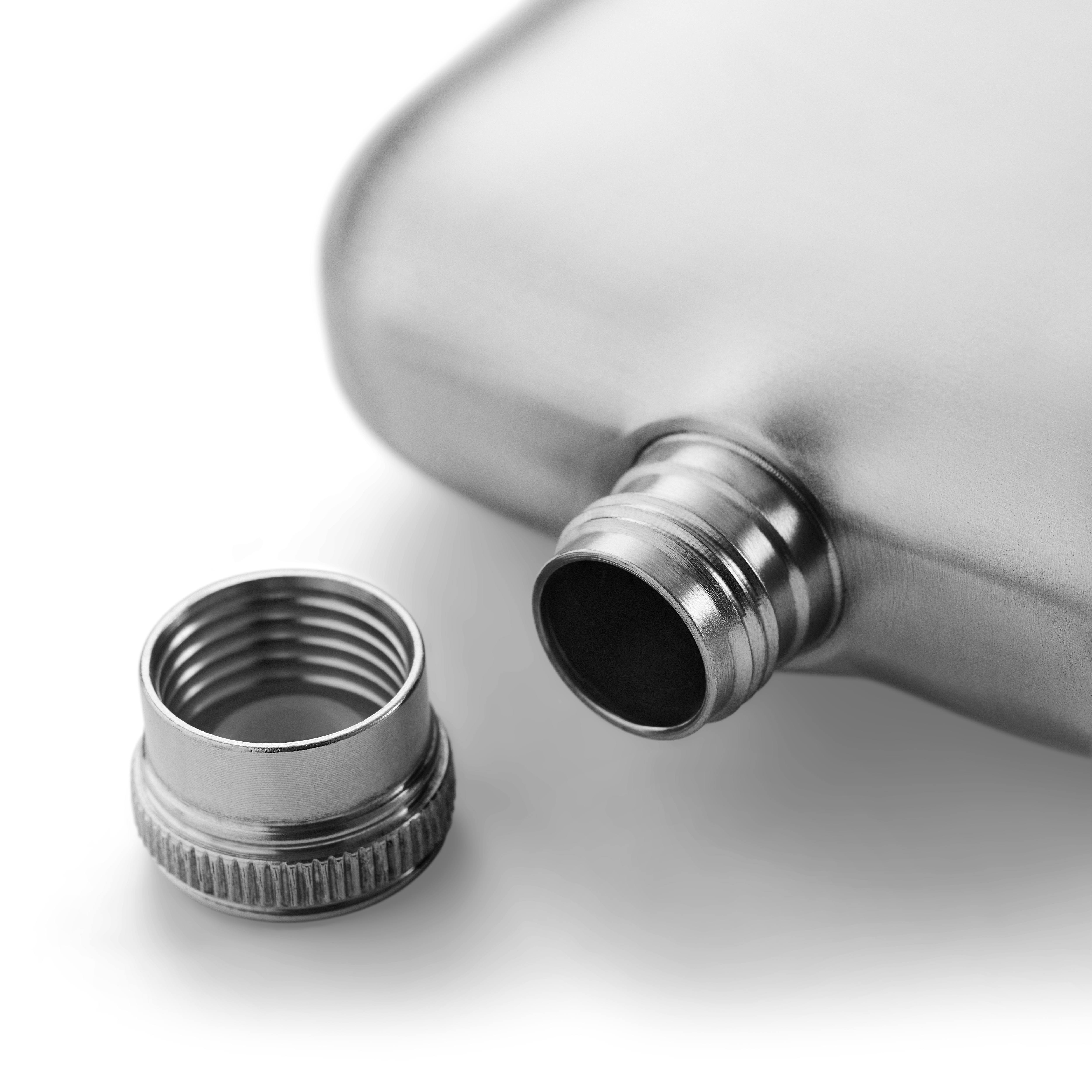 Juego de Petaca y Vaso de Chupito de Acero Inoxidable - 6