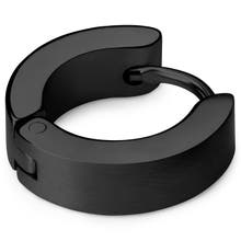 Boucles d'oreille noires pour homme