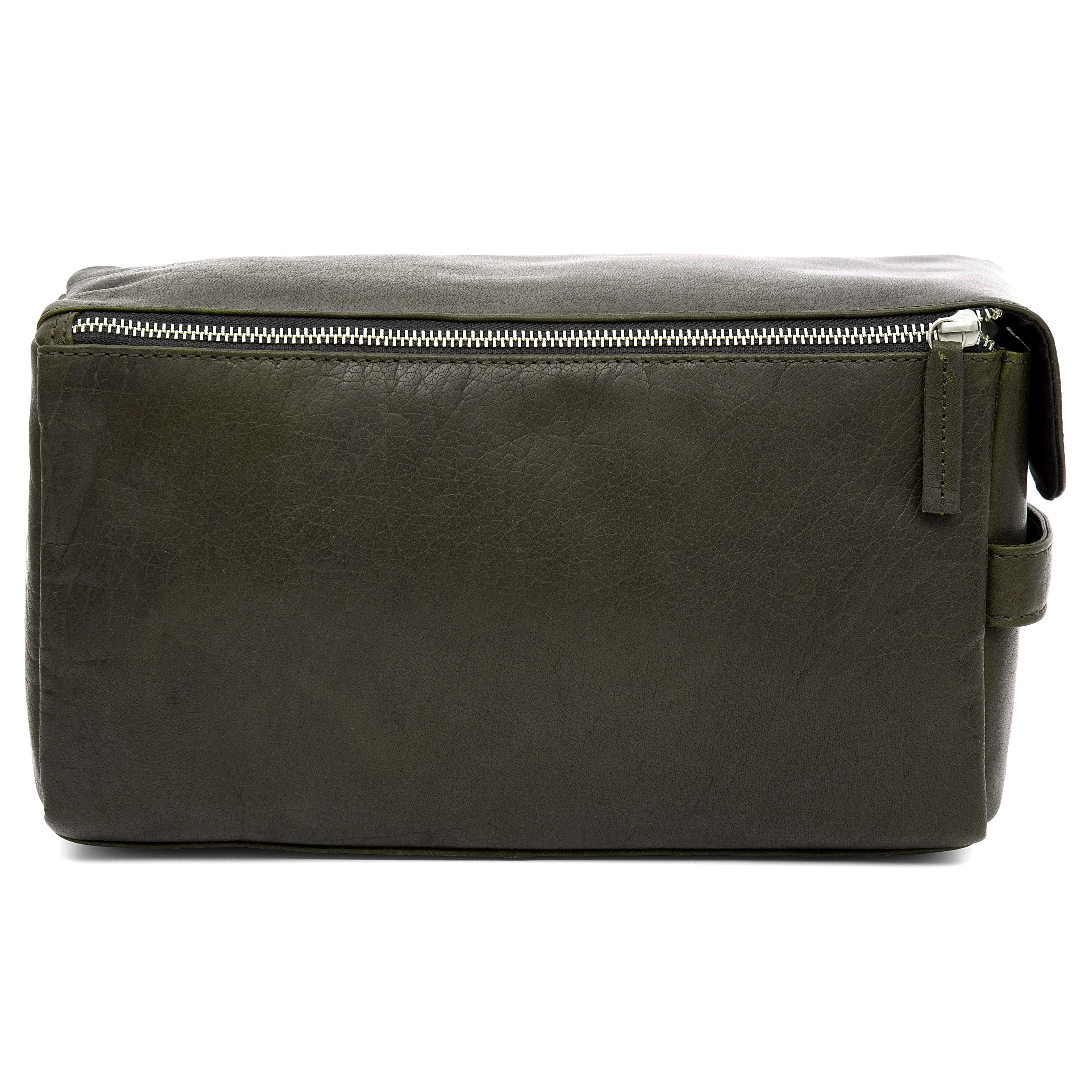 Montreal XL Olivengrønn Toalettmappe av Skinn - 2
